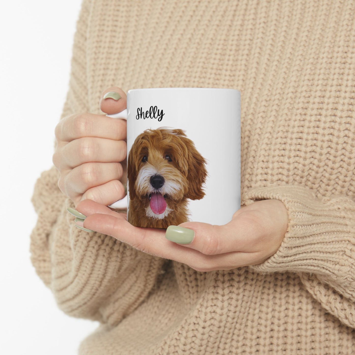Personalized Dog Lover's Ceramic Mug - Cute Pet Gift for Coffee, Tea, Dog-Themed Home Decor - 14156