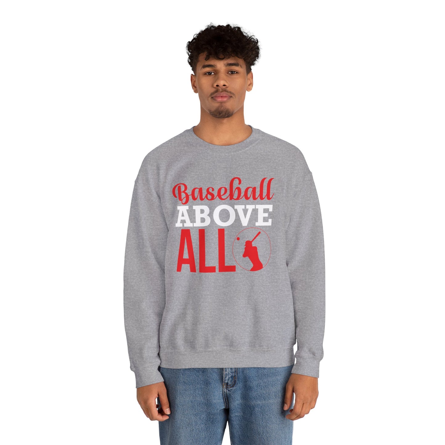 Baseball Above All - Unisex Heavy Blend™ Crewneck Sweatshirt