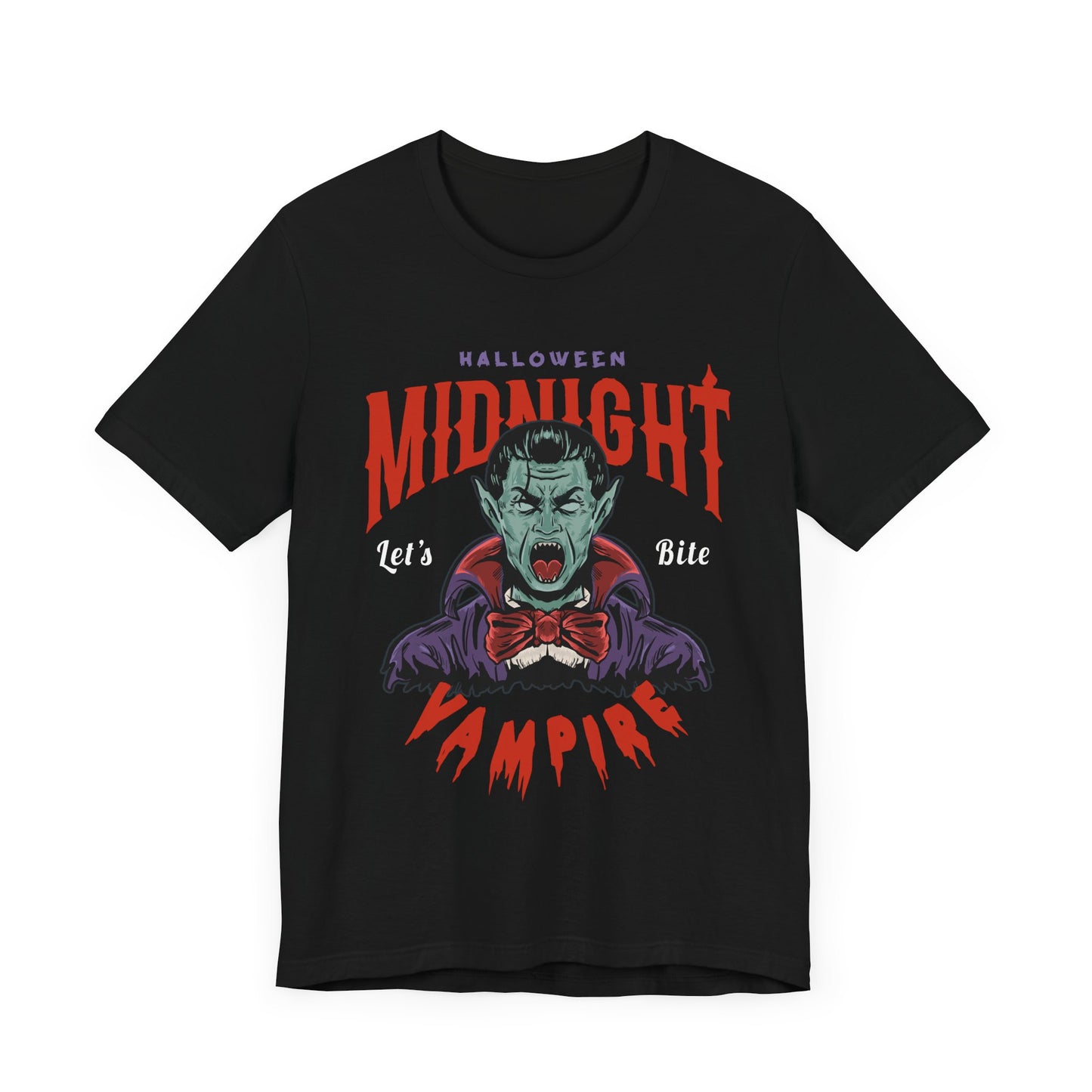 Halloween Midnight, Let's Bite Vampire - Unisex Jersey Short Sleeve Tee - 12937