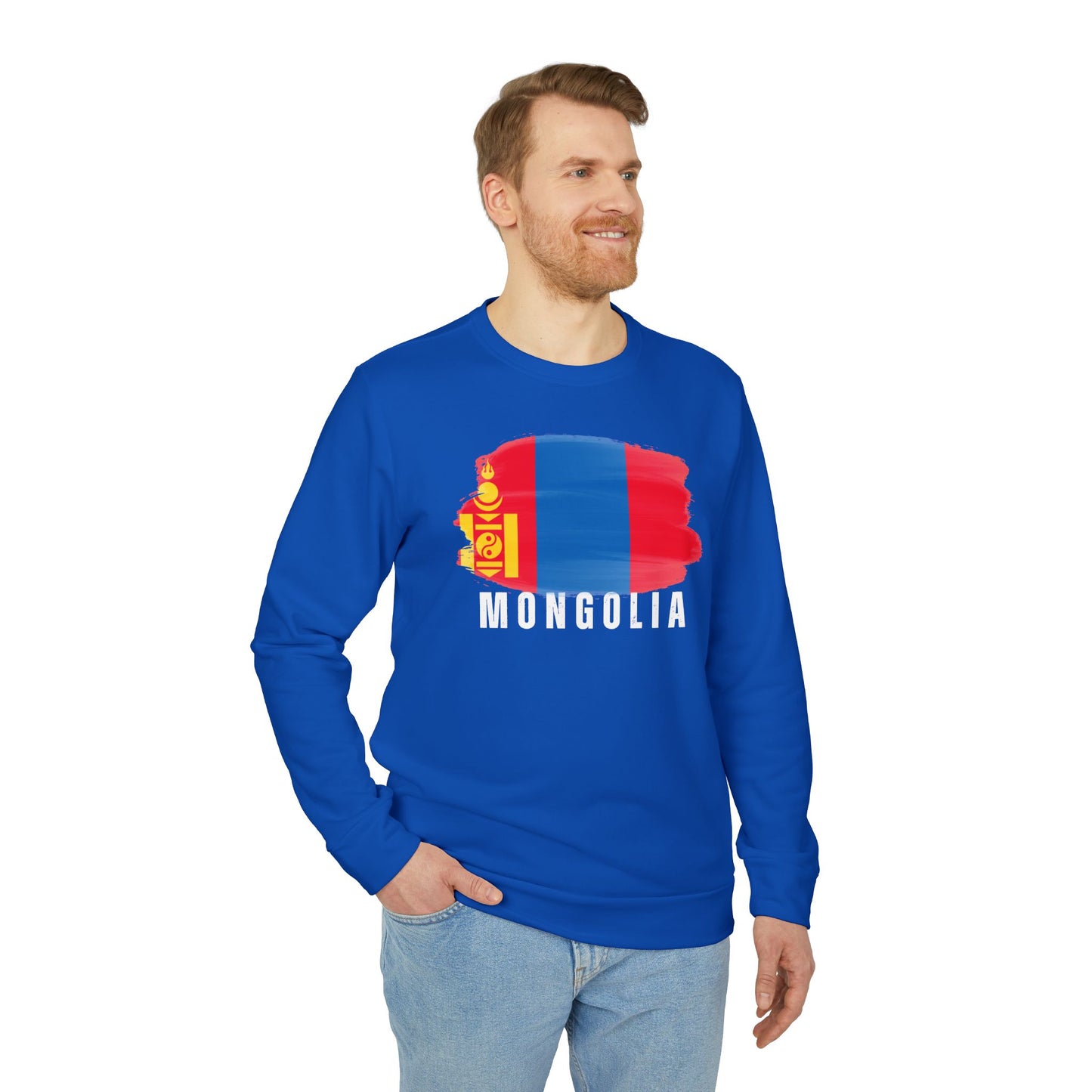 Mongolia - Adidas Unisex Fleece Crewneck Sweatshirt