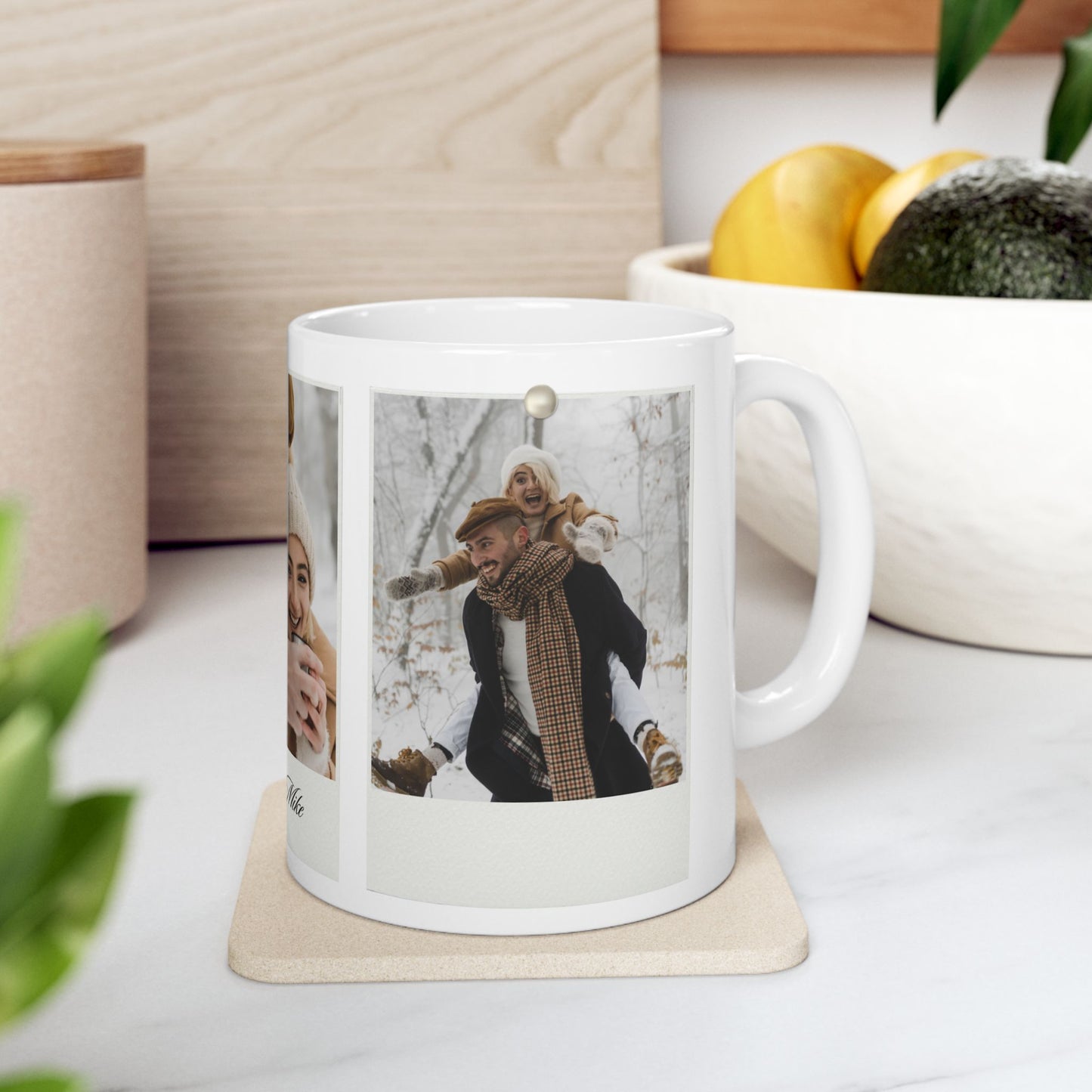 Ann & Mike, Photos, Customizable - Ceramic Mug, (11oz, 15oz) - 10861