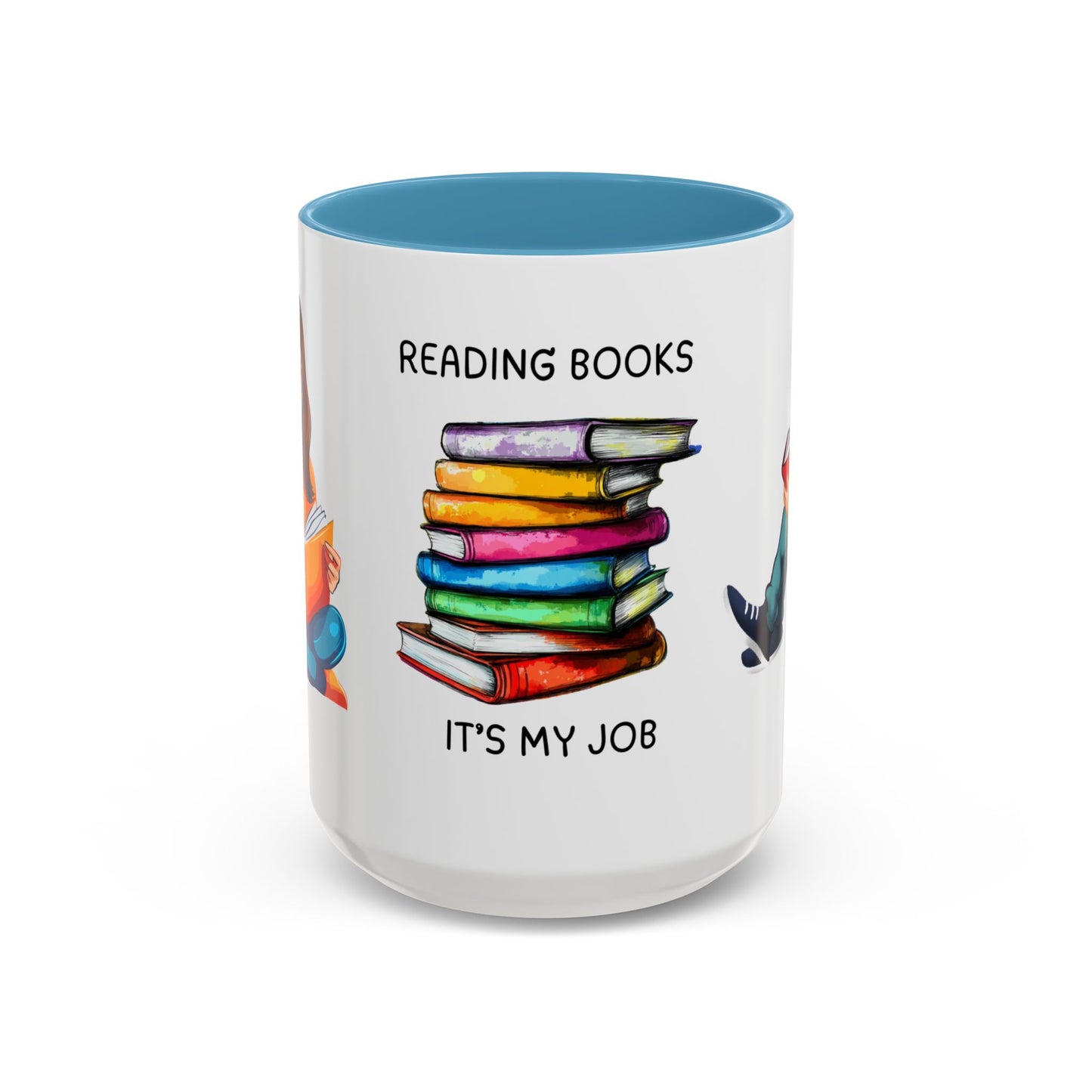 Reading Books, It's My Job - Accent Coffee Mug (11, 15oz) - 10690