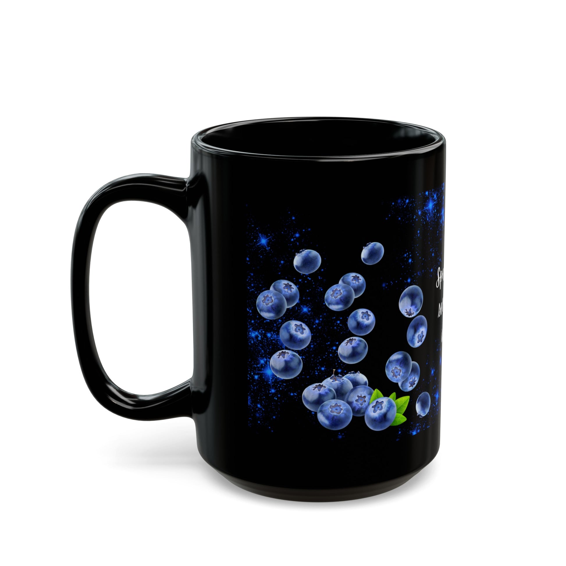 Sparkle & Sweetness in Blue - Black Mug (11oz, 15oz)