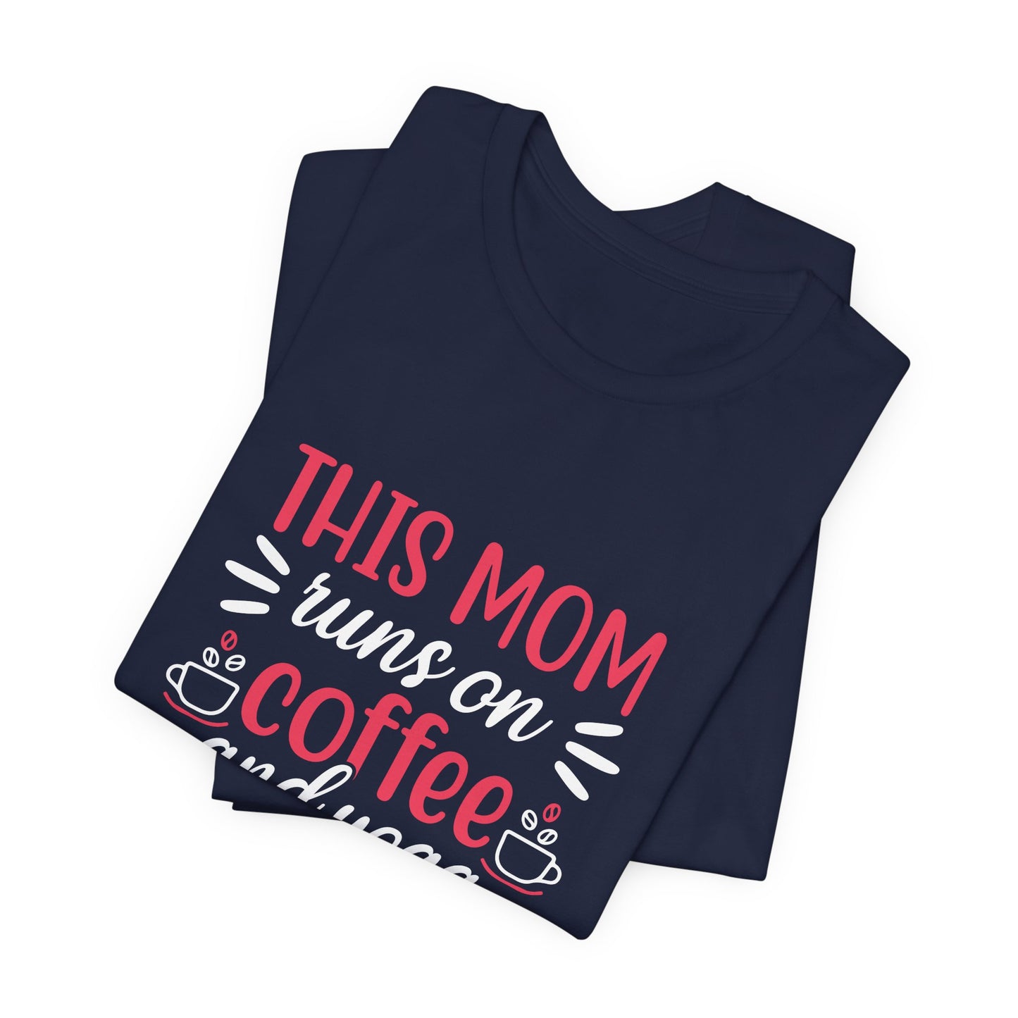 This Mom Runs On Coffee & Yoga - Unisex Jersey Short Sleeve Tee