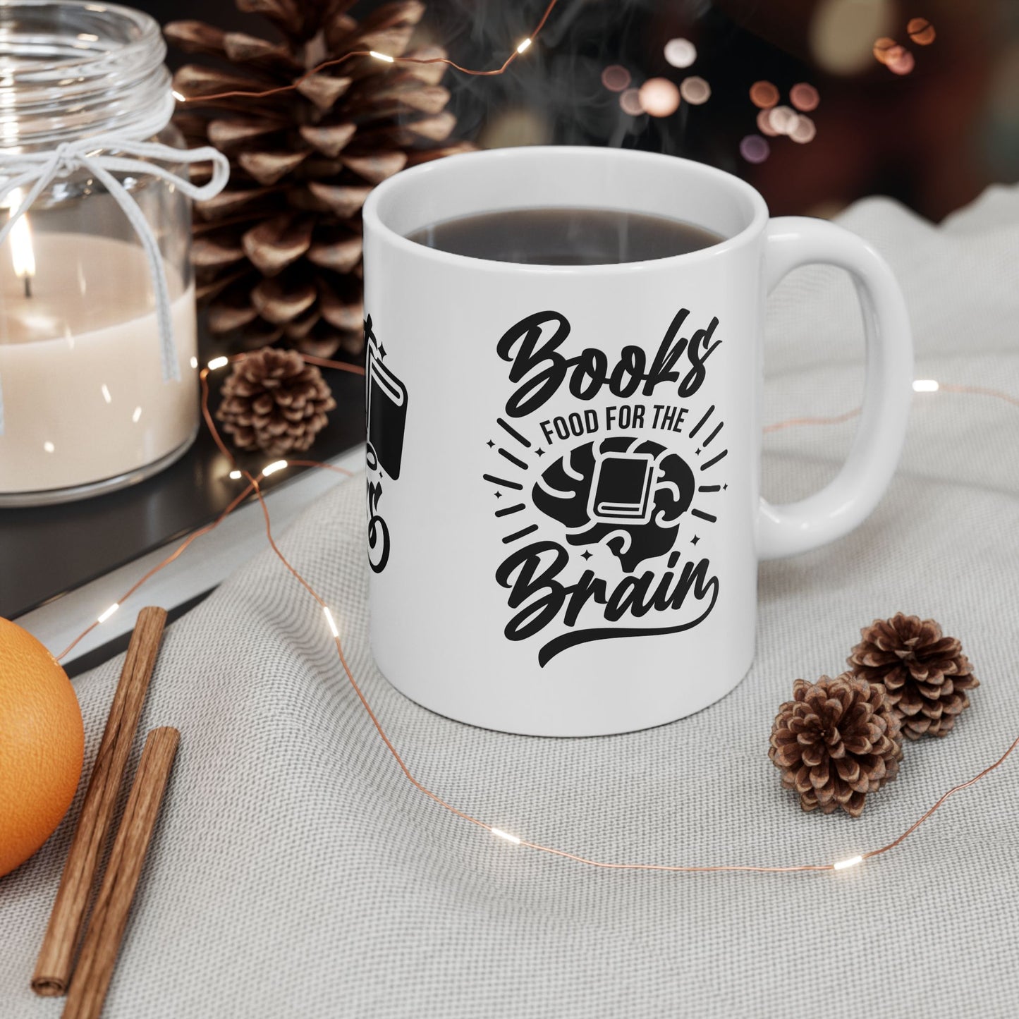 Blast Off With Books - Ceramic Mug, (11oz, 15oz) - 10688