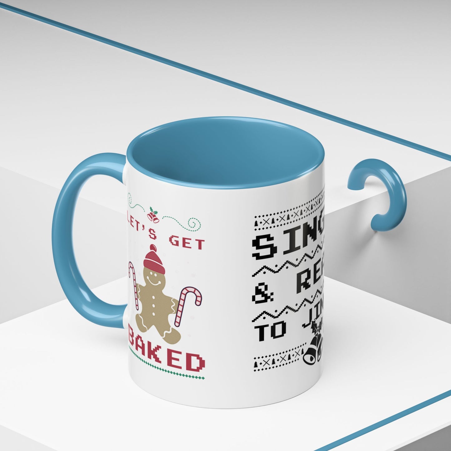 Single and Ready to Jingle - Accent Coffee Mug (11, 15oz)