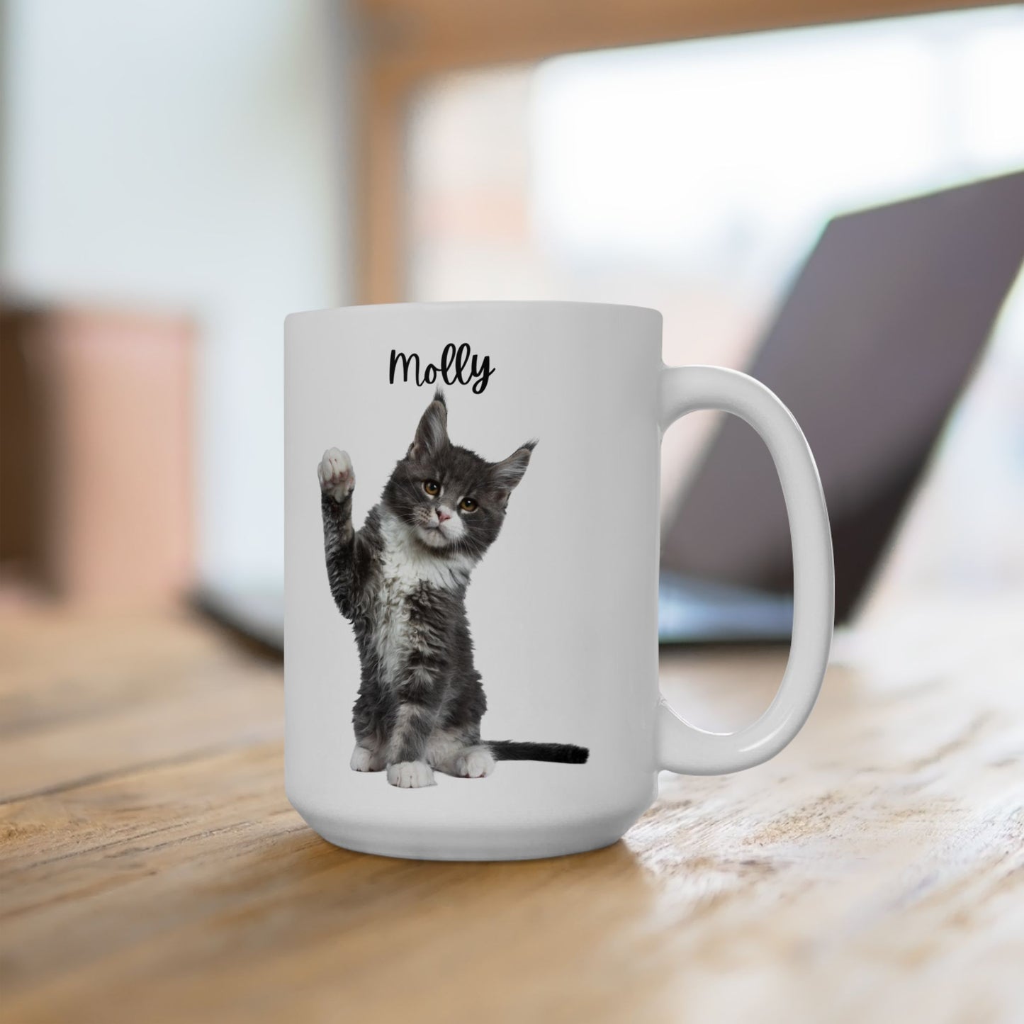 Personalised Cat Ceramic Mug, 11oz, 15oz - 14195