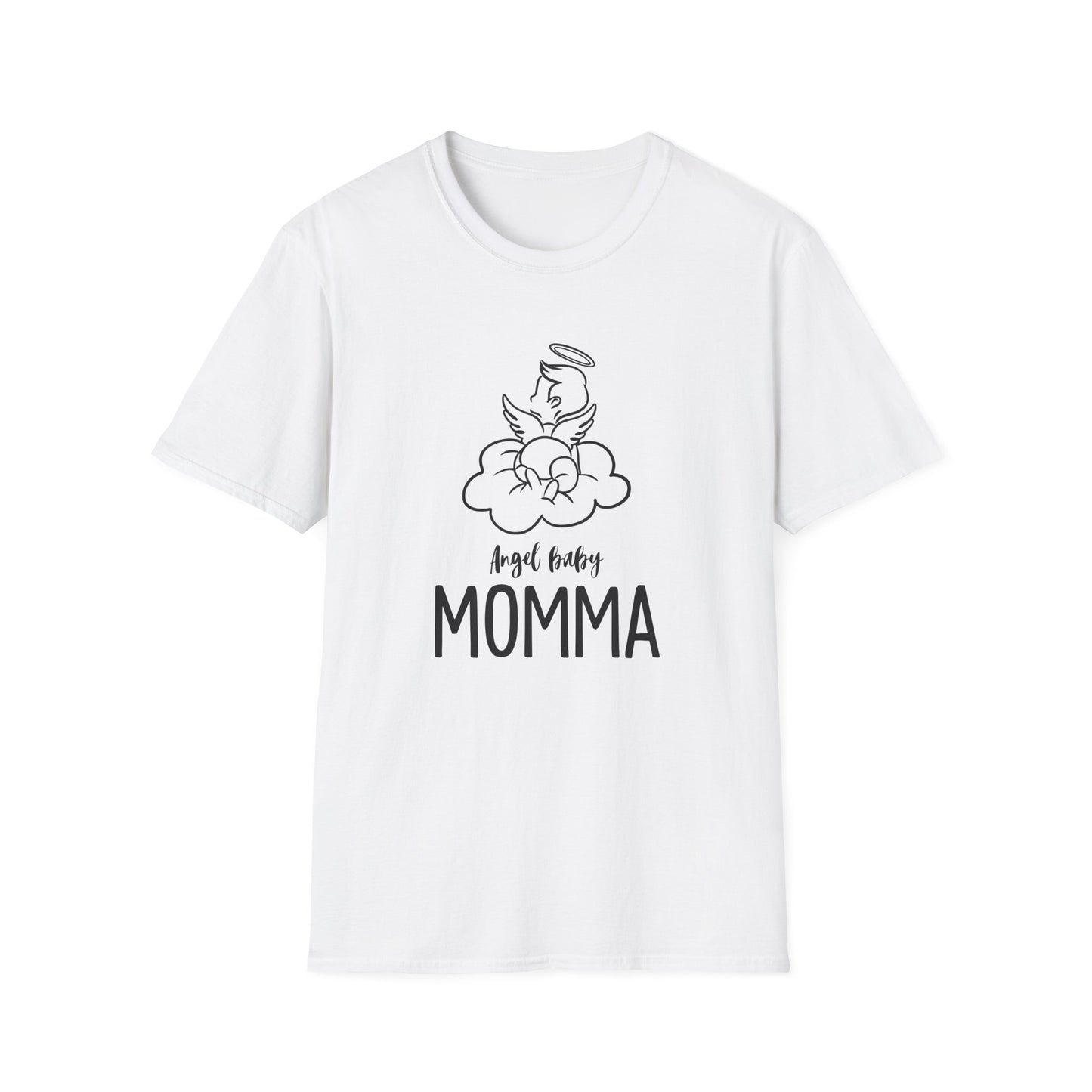 Angel Baby Momma Unisex Softstyle T-Shirt - Perfect for Mother's Day and Everyday Wear - 11828
