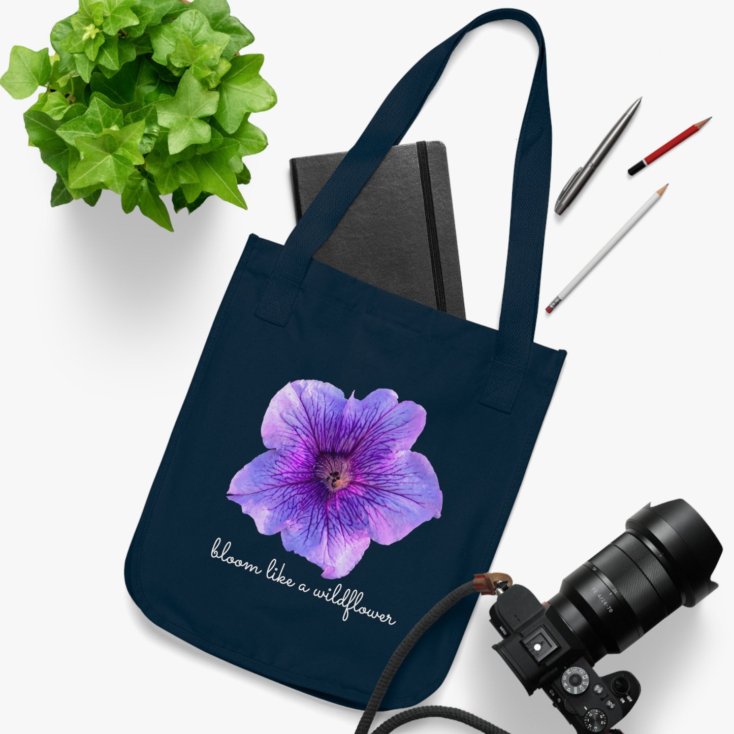 Organic Canvas Tote Bag | Wildflower Lovers