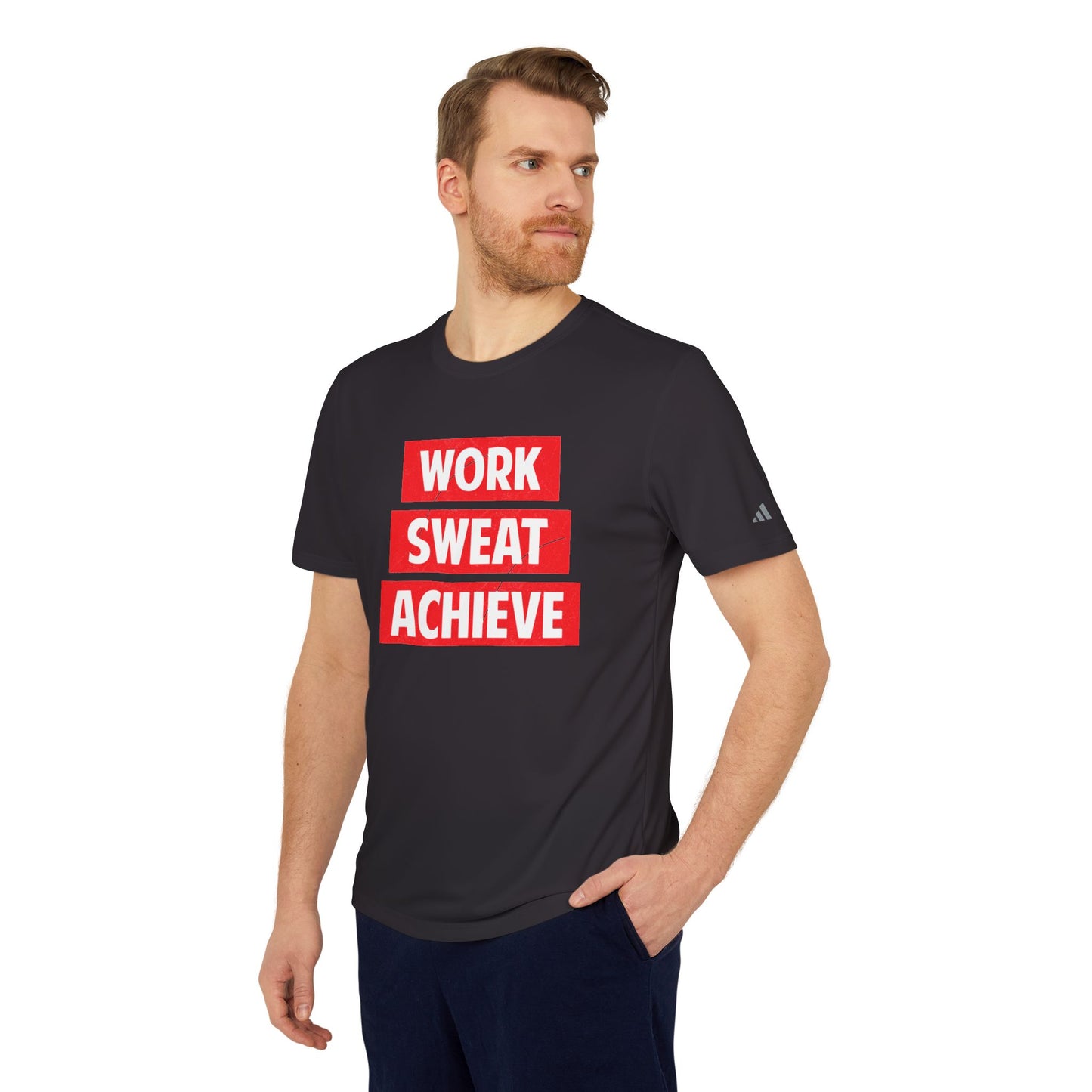 Work Sweat Achieve - Adidas Unisex Sport T-shirt