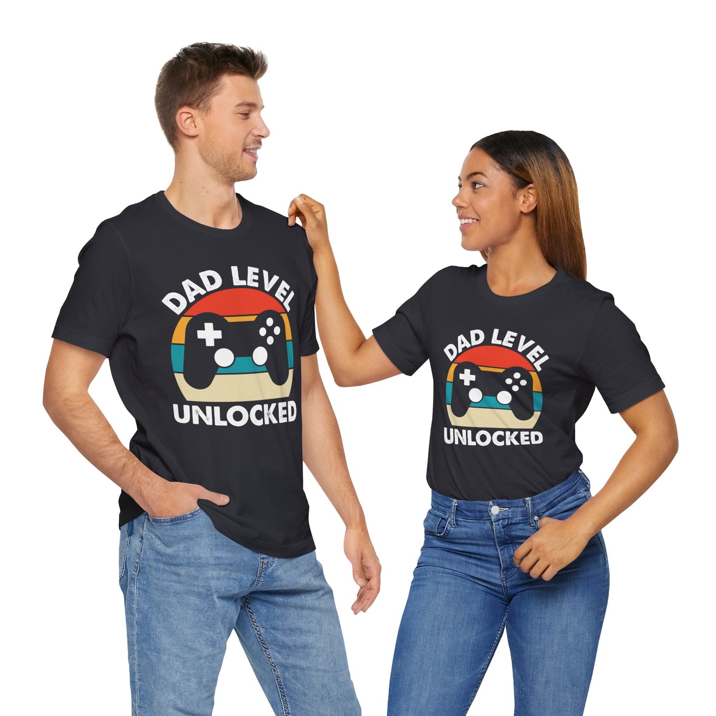 Dad Level Unlocked - Unisex Jersey Short Sleeve Tee