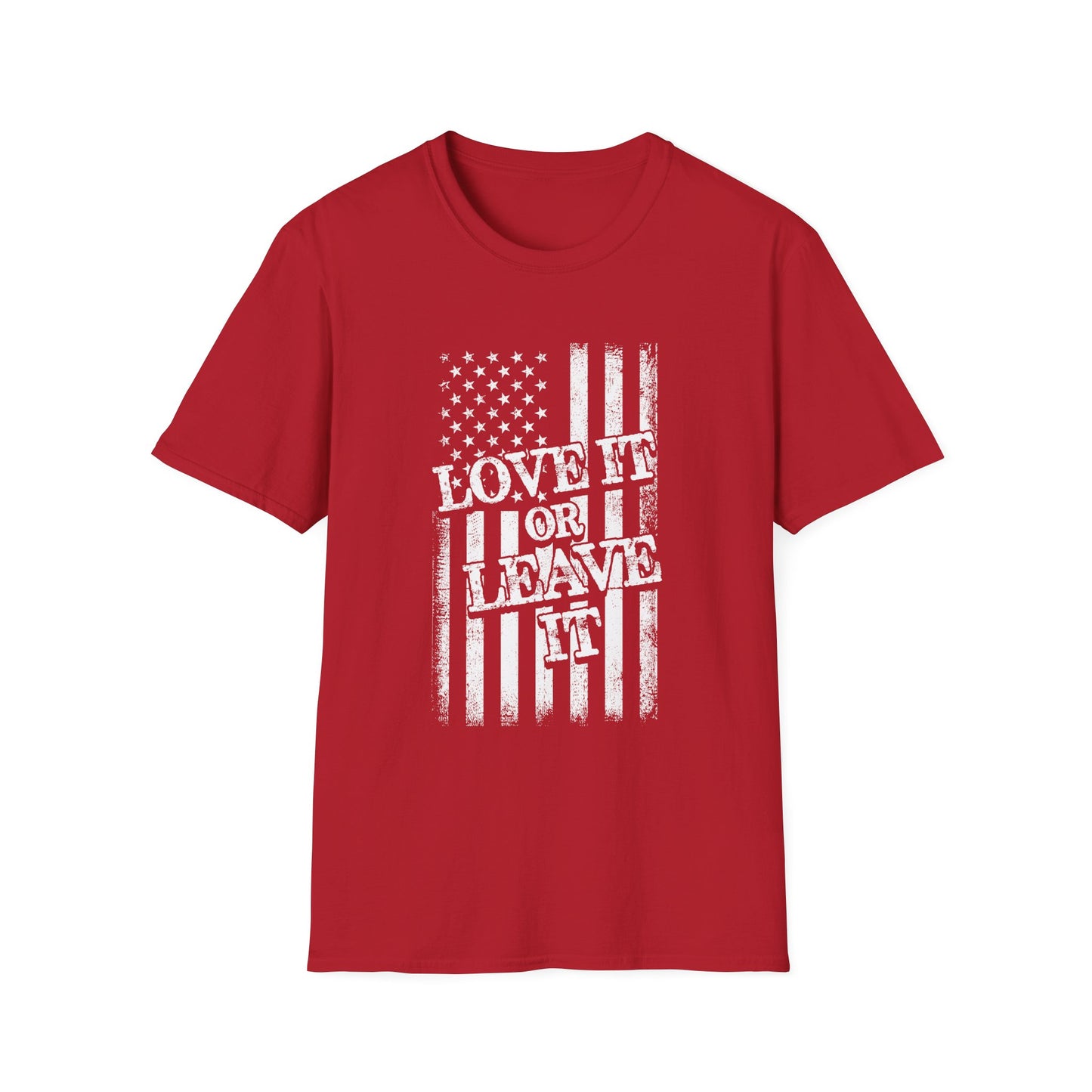 Patriotic T-Shirt: Love It or Leave It, Unisex Tee for Independence Day, Casual Wear, Gift for Veterans, Everyday Comfort - 13520