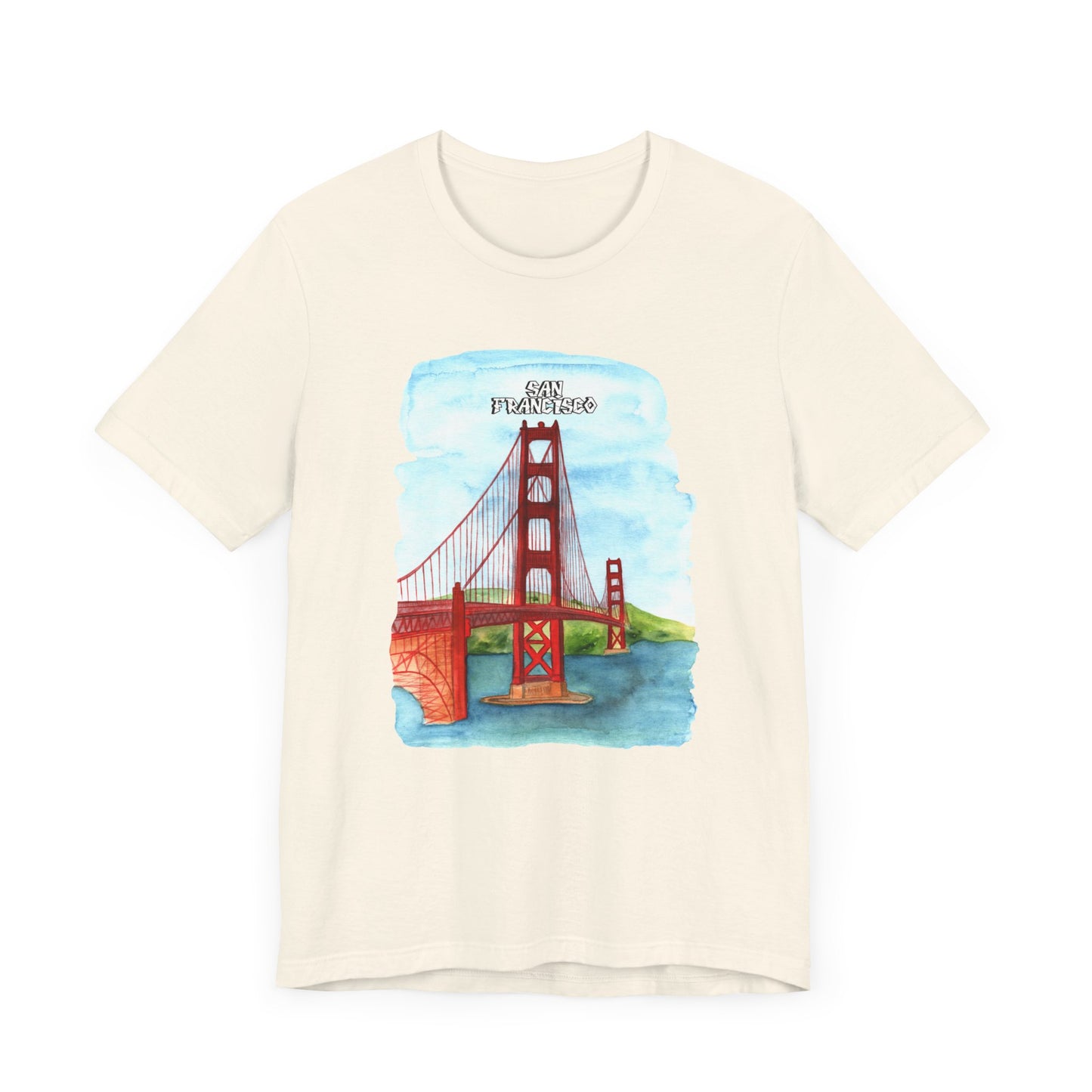 San Francisco Golden Gate Bridge Tee - Unisex Short Sleeve Jersey Shirt for Travel Lovers - 12203