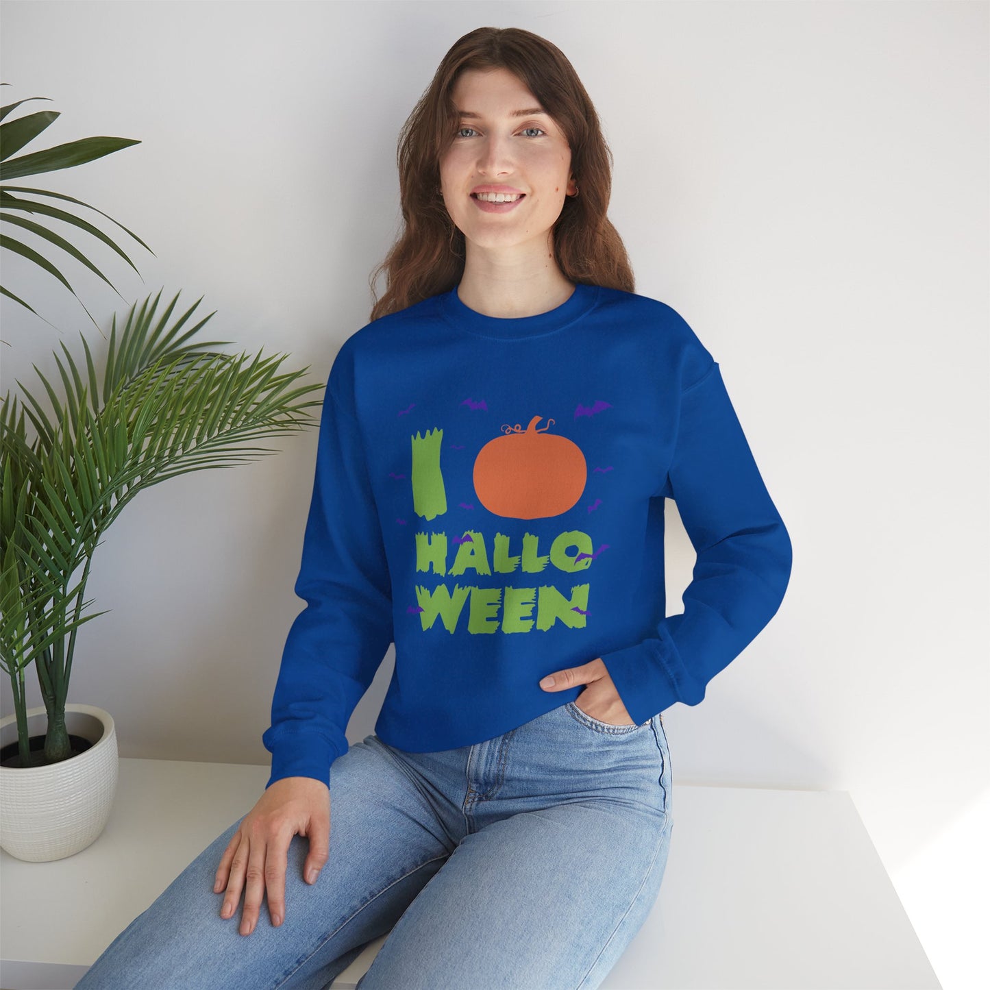I Love Halloween - Unisex Heavy Blend™ Crewneck Sweatshirt - 13807