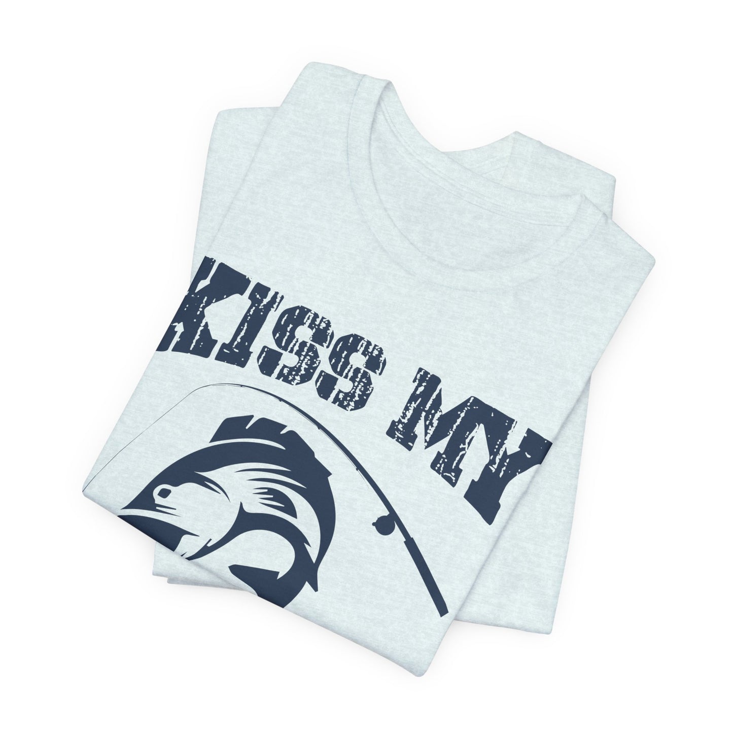 Fishing:  Kiss My Bass - Unisex Jersey Short Sleeve Tee - 14021