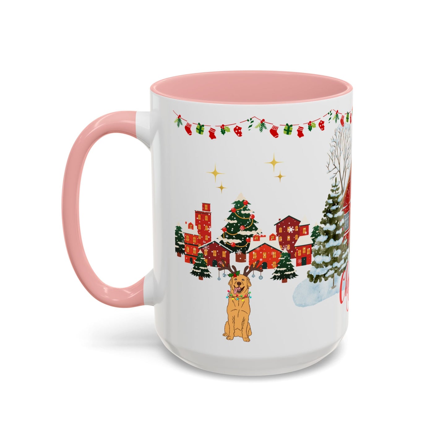 Christmas House - Accent Coffee Mug (11, 15oz)