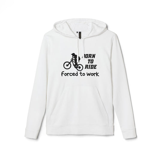 Born To Ride, Forced To Work - Adidas Unisex Fleece Hoodie