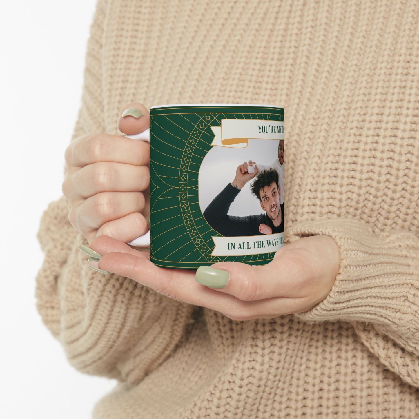 Ceramic Mug for Dad - You're My Dad in All the Ways That Count, Gift for Father's Day, Coffee Lover, Customizable Mug - 14061