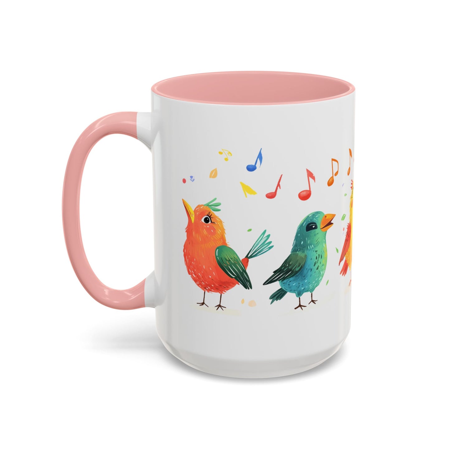 Colorful Birds - Accent Coffee Mug (11, 15oz)