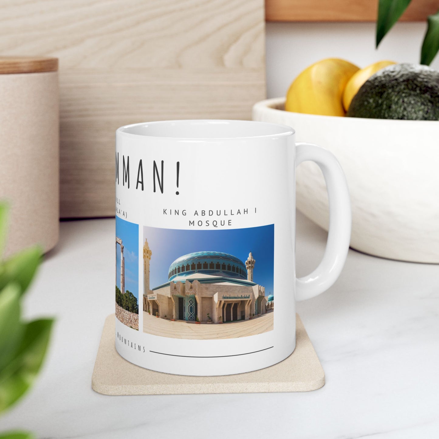 Hello Amman! Ceramic Mug - 11oz & 15oz - Perfect Gift for Travelers and Coffee Lovers - 12107