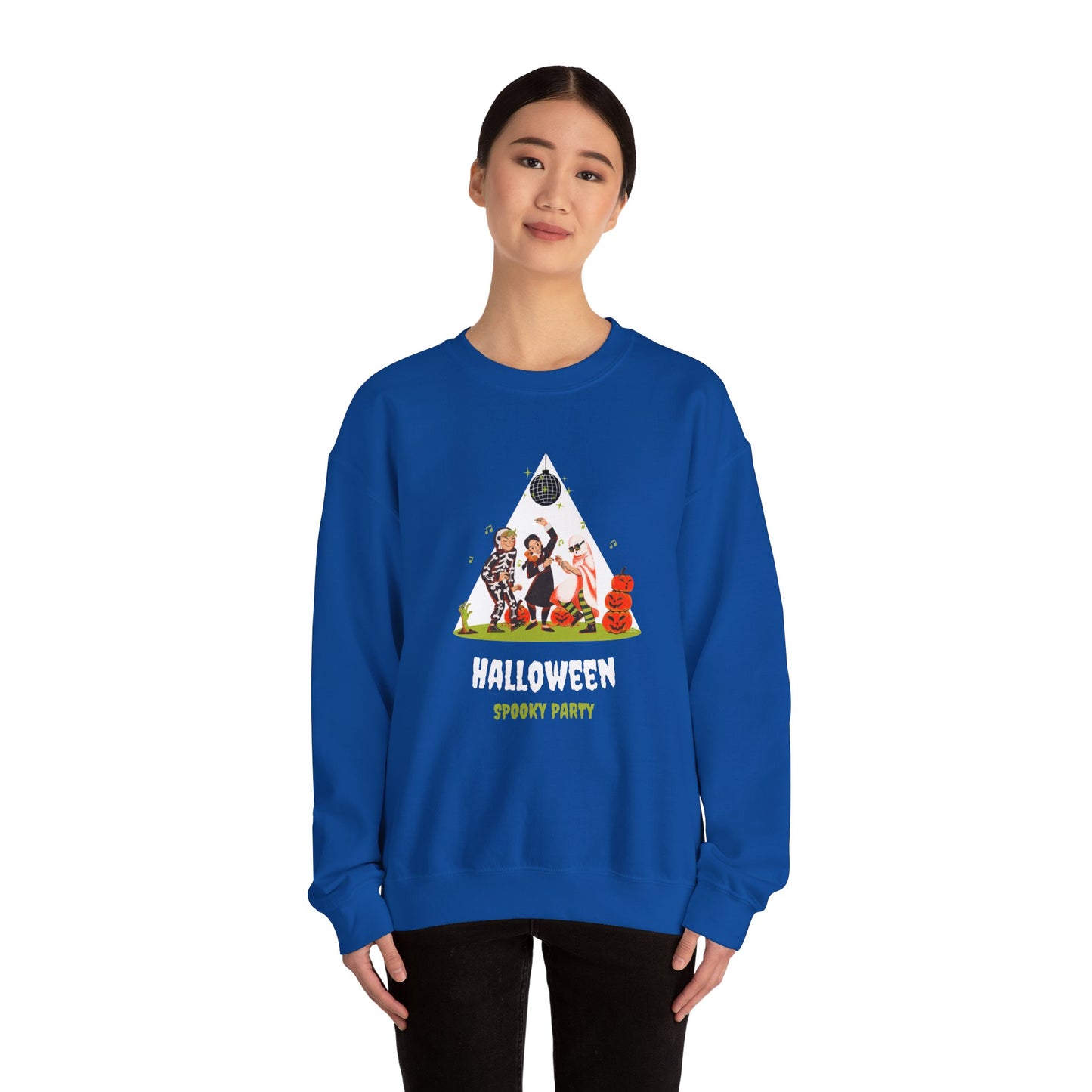 Halloween, Spooky Party - Unisex Heavy Blend™ Crewneck Sweatshirt