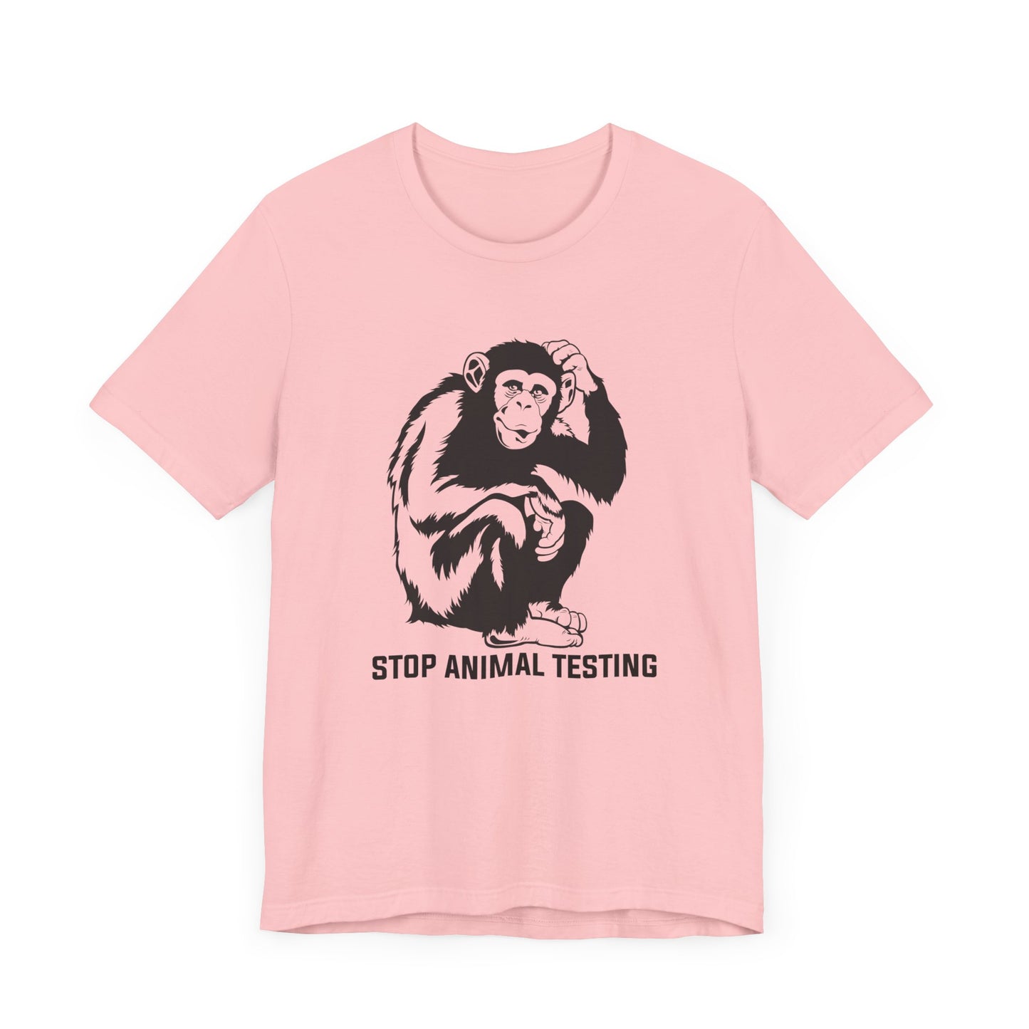 Vegan: Stop Animal Testing - Unisex Jersey Short Sleeve Tee