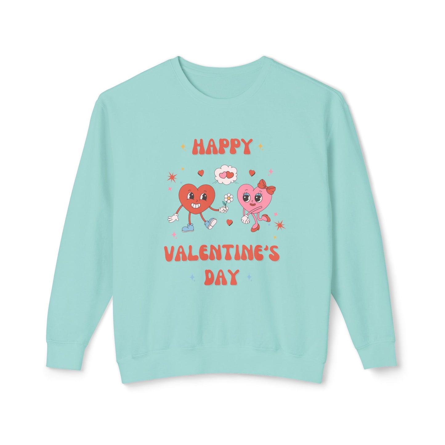Happy Valentine's Day - Unisex Lightweight Crewneck Sweatshirt - 11023