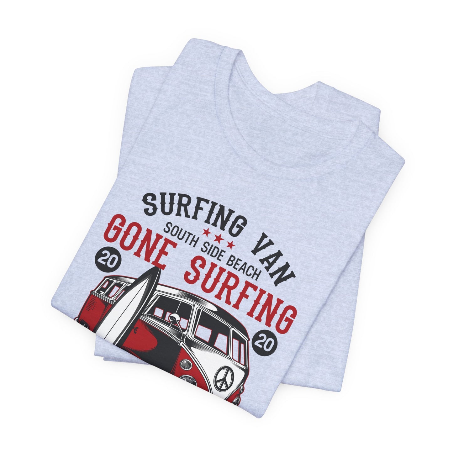 Surfing Van, Surfing Adventure - Unisex Jersey Short Sleeve Tee