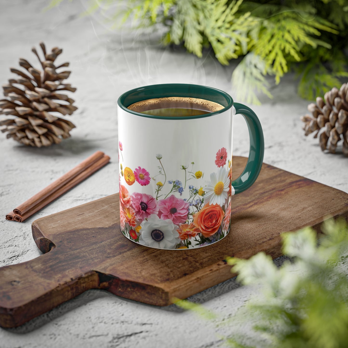 Bright Flowers - Colorful Mugs, 11oz