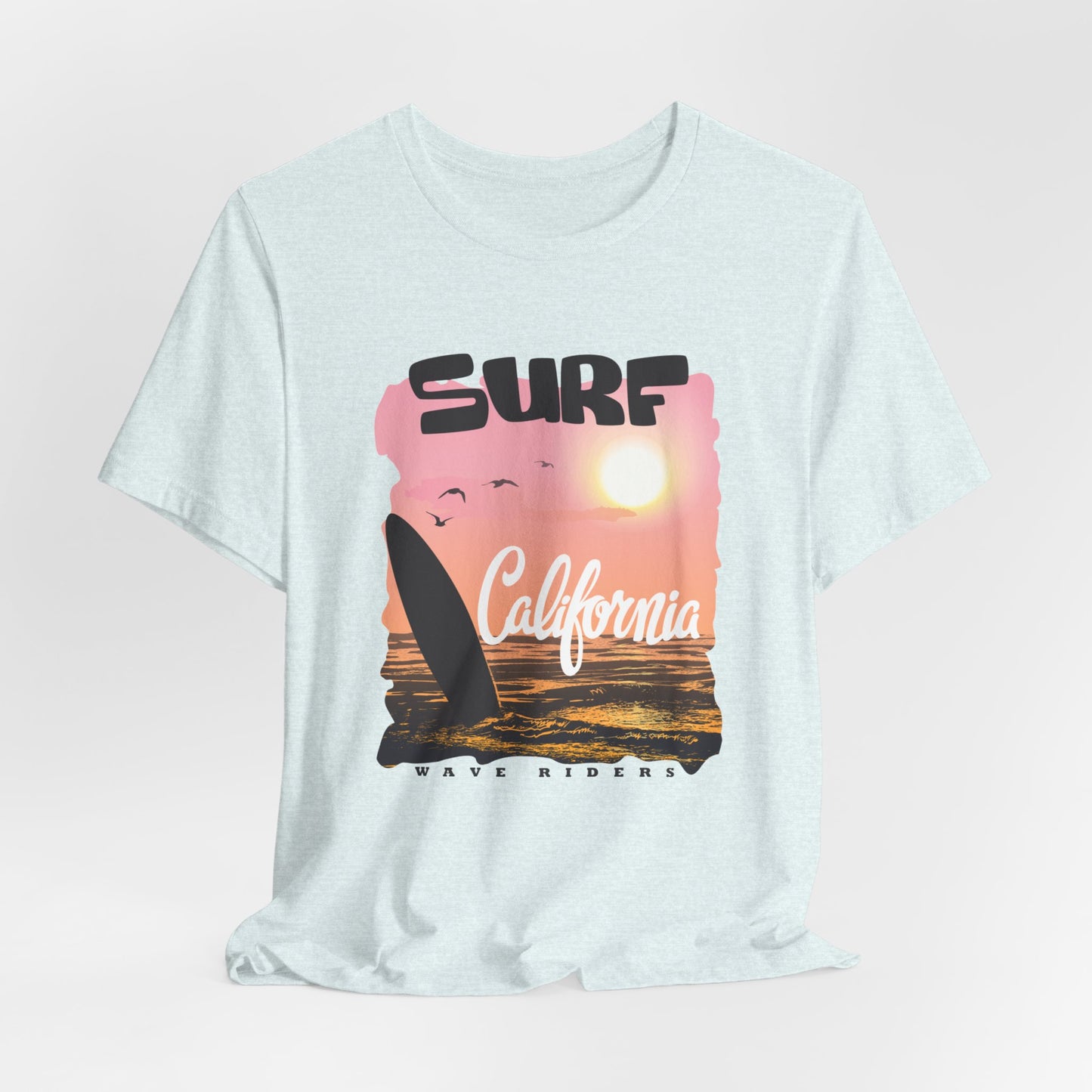 Surf California, Wave Riders - Unisex Jersey Short Sleeve Tee