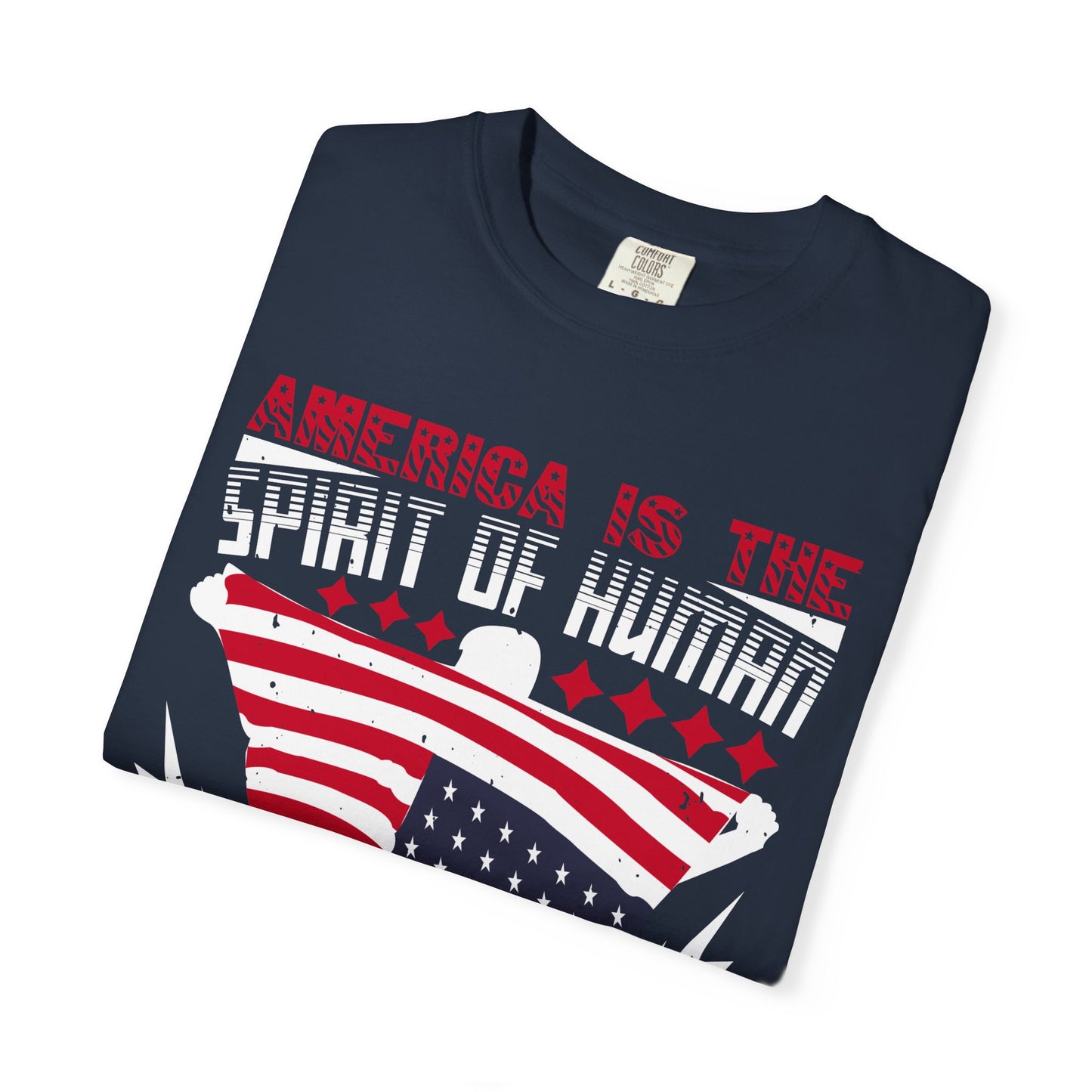 Patriotic Unisex T-Shirt - Spirit of Human Exploration, Independence Day Gift, July 4th Celebration Wear, American Pride Tee - 13792