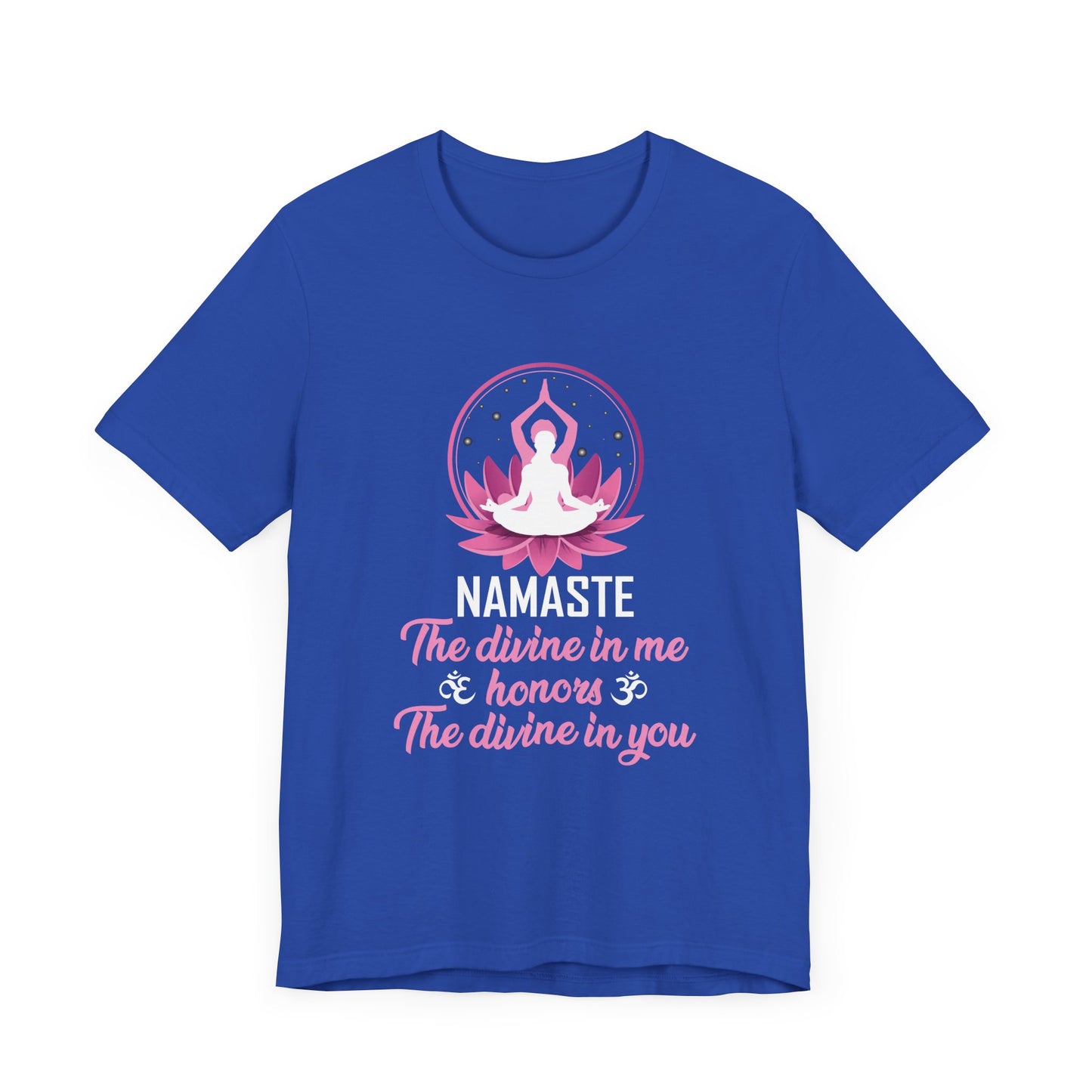 Yoga: Namaste, The Divine In Me & Honor, The Divine In You - Unisex Jersey Short Sleeve Tee - 12535
