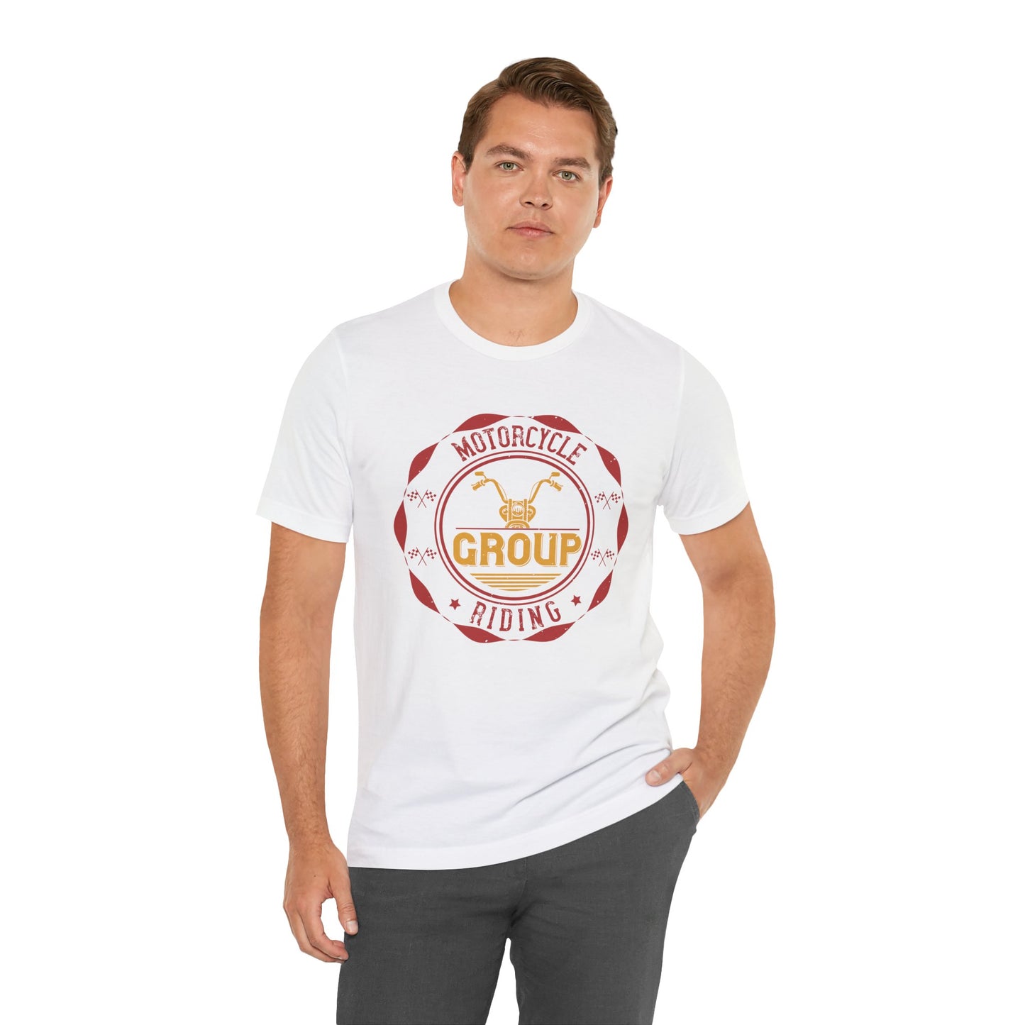 Motorcycle Group Riding - Unisex Jersey Short Sleeve Tee - 13893