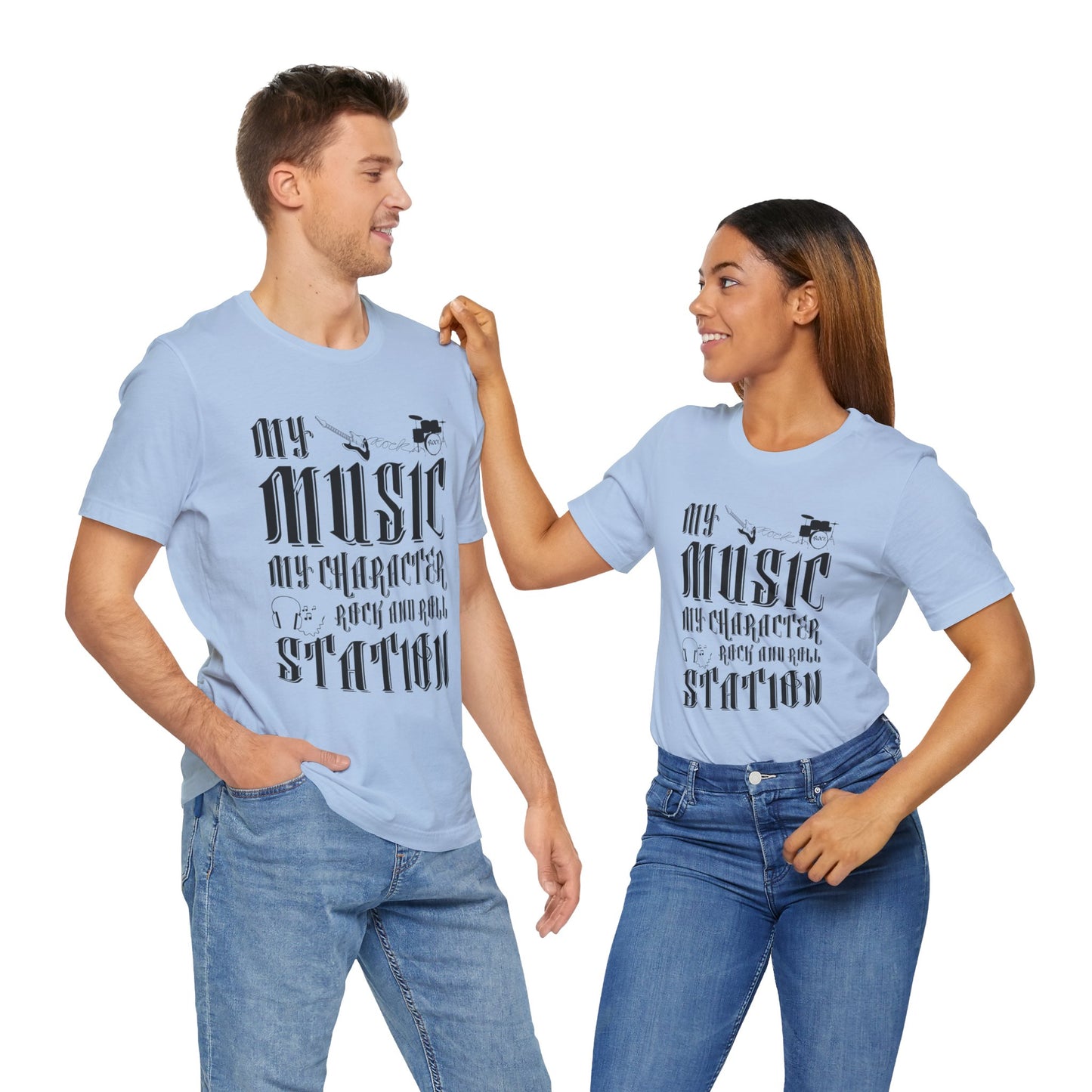 My Music My Character, Rock & Roll Station - Unisex Jersey Short Sleeve Tee