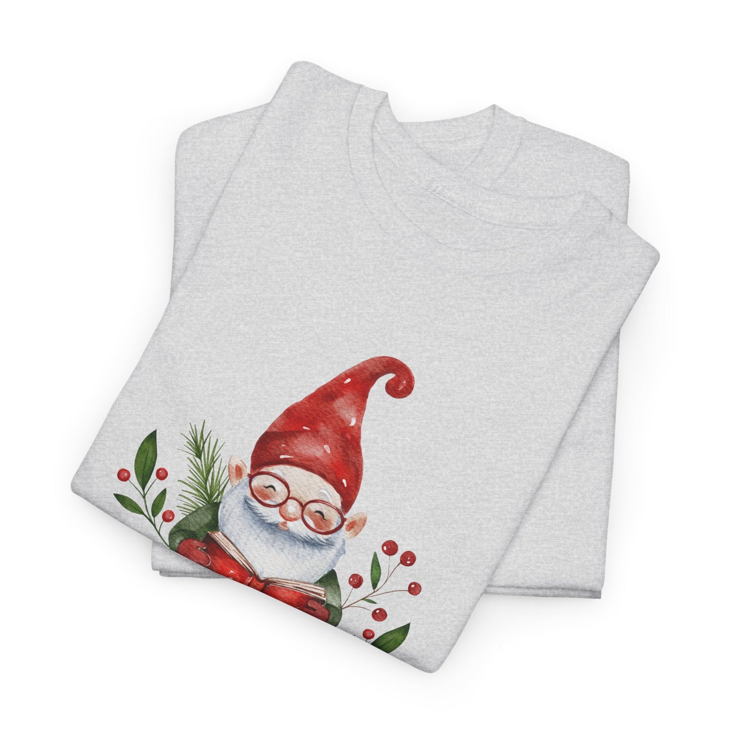 Gnome, Bookmas - Unisex Heavy Cotton Tee - 10771