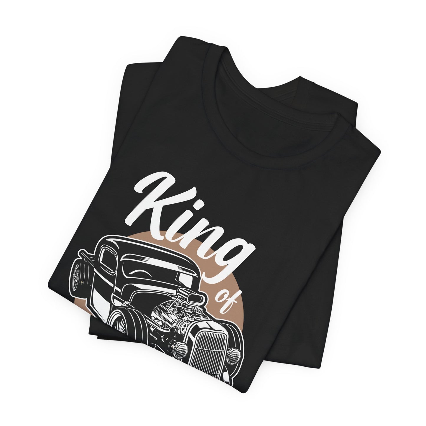 King of the Road, Vintage Custom Engine - Unisex Jersey Short Sleeve Tee