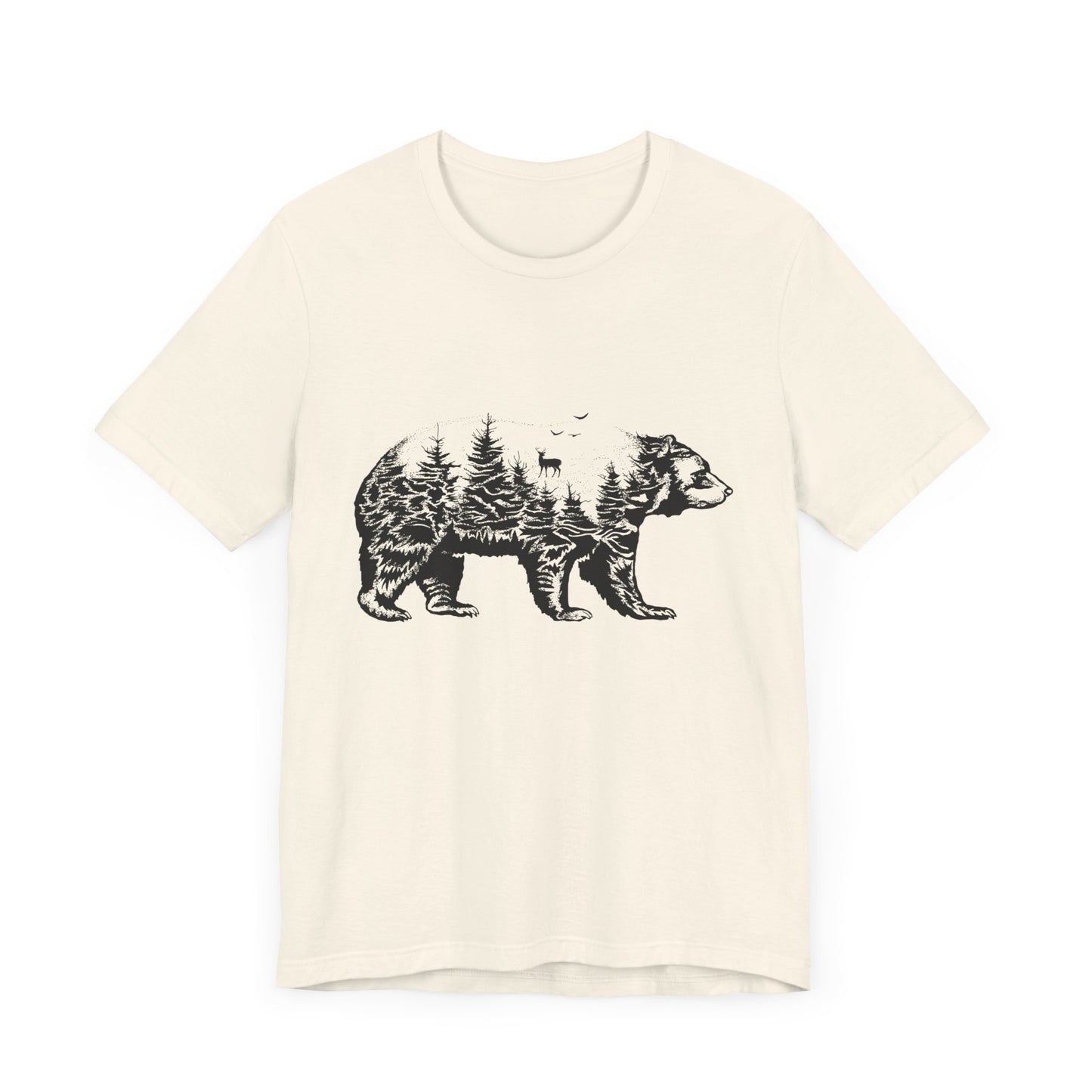 Camping: Bear - Unisex Jersey Short Sleeve Tee