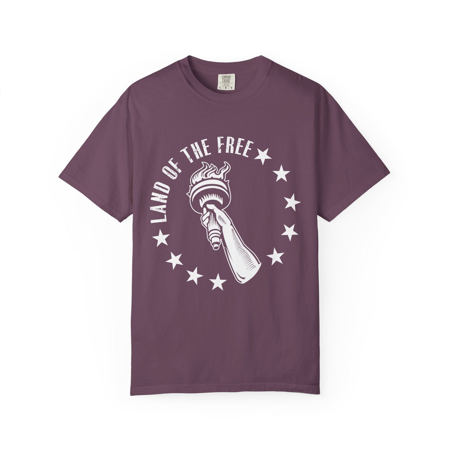 Land Of the Free Graphic T-Shirt, Casual Wear for Independence Day, Gift for Freedom Lovers, Unisex Tee for Everyday Style, Comfort and Style - 13640