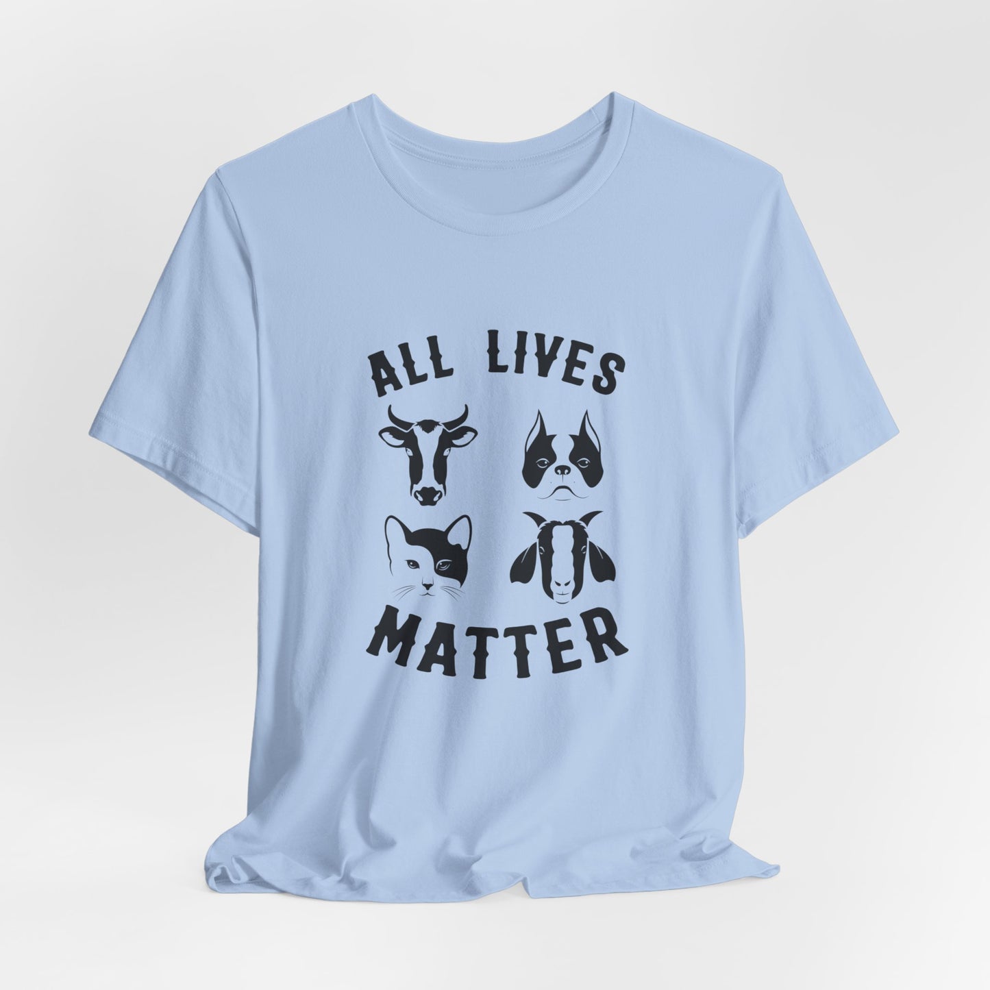 Vegan: All Lives Matter - Unisex Jersey Short Sleeve Tee