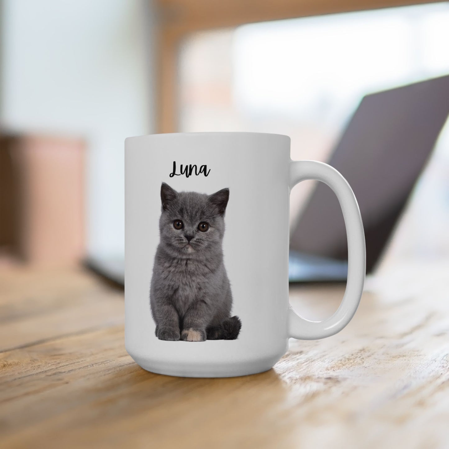 Cozy Cat Ceramic Mug - Perfect for Pet Lovers, Gifts, Home Decor, Coffee, Tea - 14191