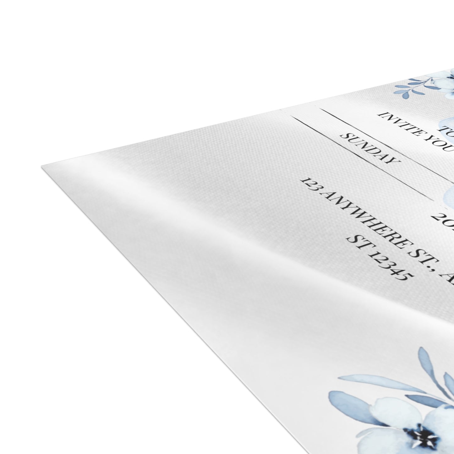 Custom Wedding Invitation with Flowers (envelopes included) - 14666