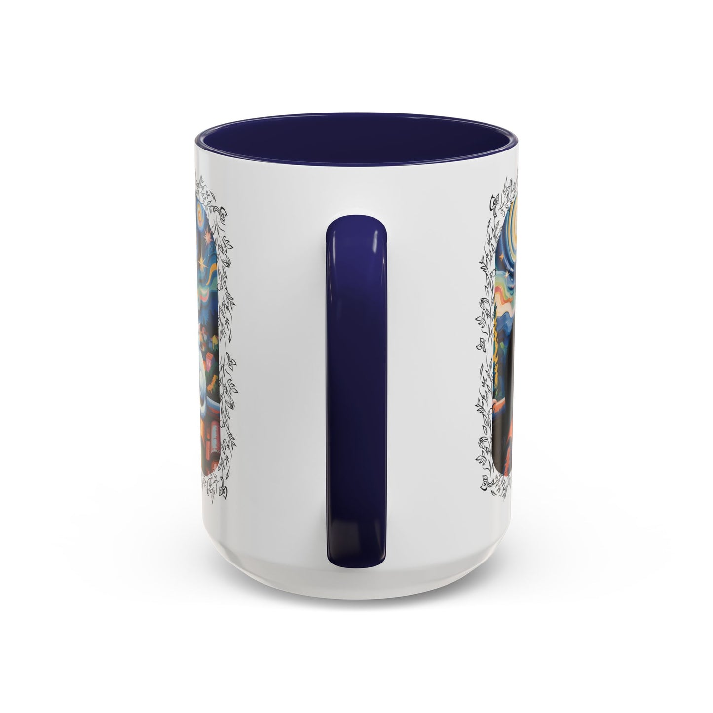 Starry Night Cats Coffee Mug – Van Gogh Inspired Cat Art | Cat Lovers Gift (11oz / 15oz) - 14758