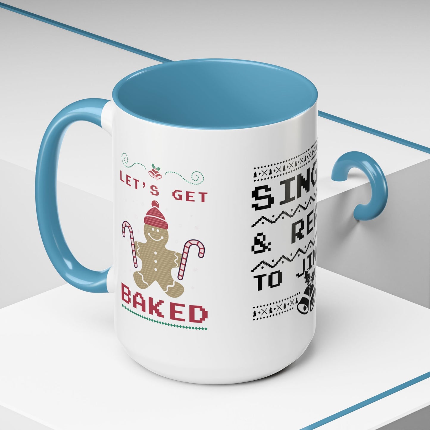 Single and Ready to Jingle - Accent Coffee Mug (11, 15oz)