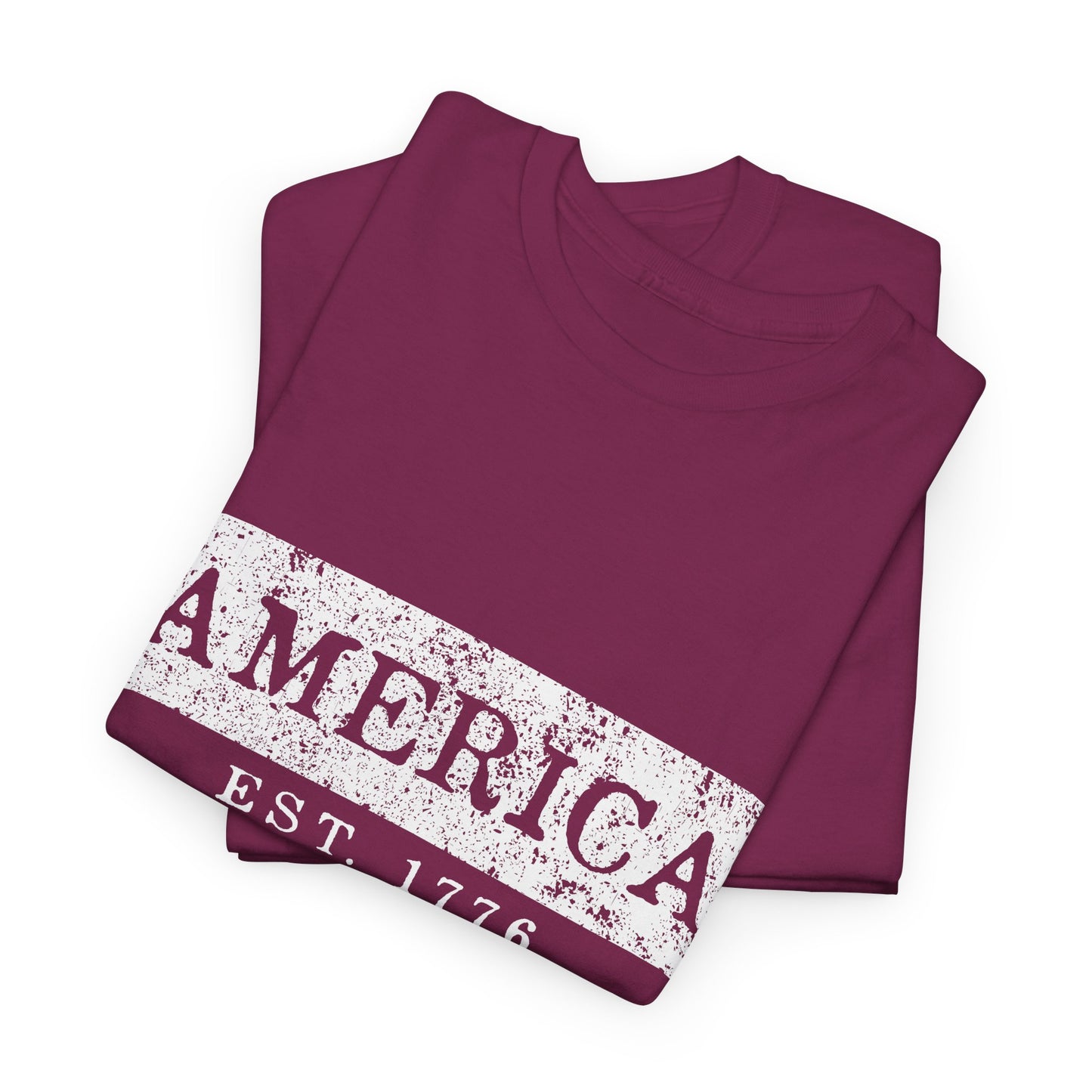 Patriotic Unisex Tee - America EST 1776, Vintage Style Shirt, Independence Day Gift, Casual Wear, Gifts for Him/Her - 13736