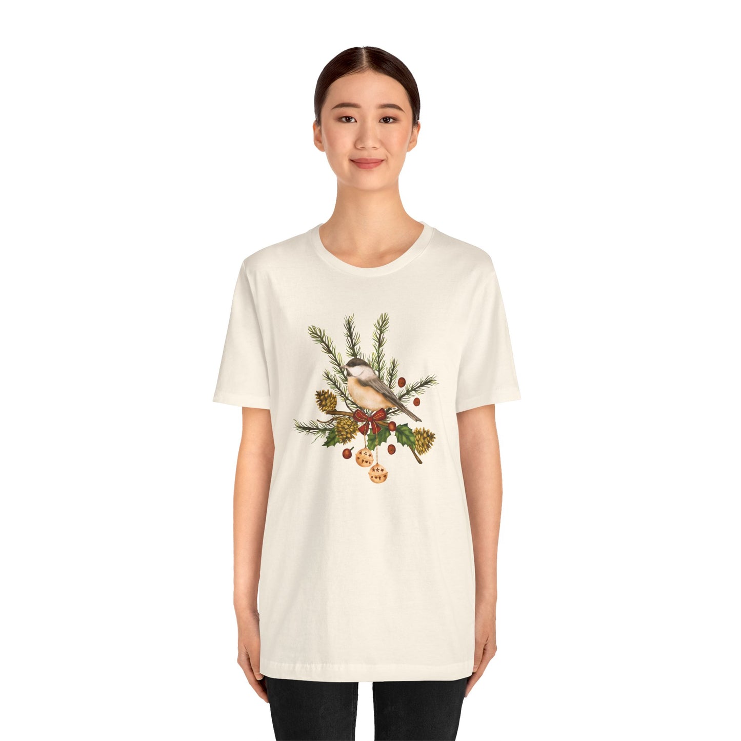 Christmas Bird - Unisex Jersey Short Sleeve Tee - 10347