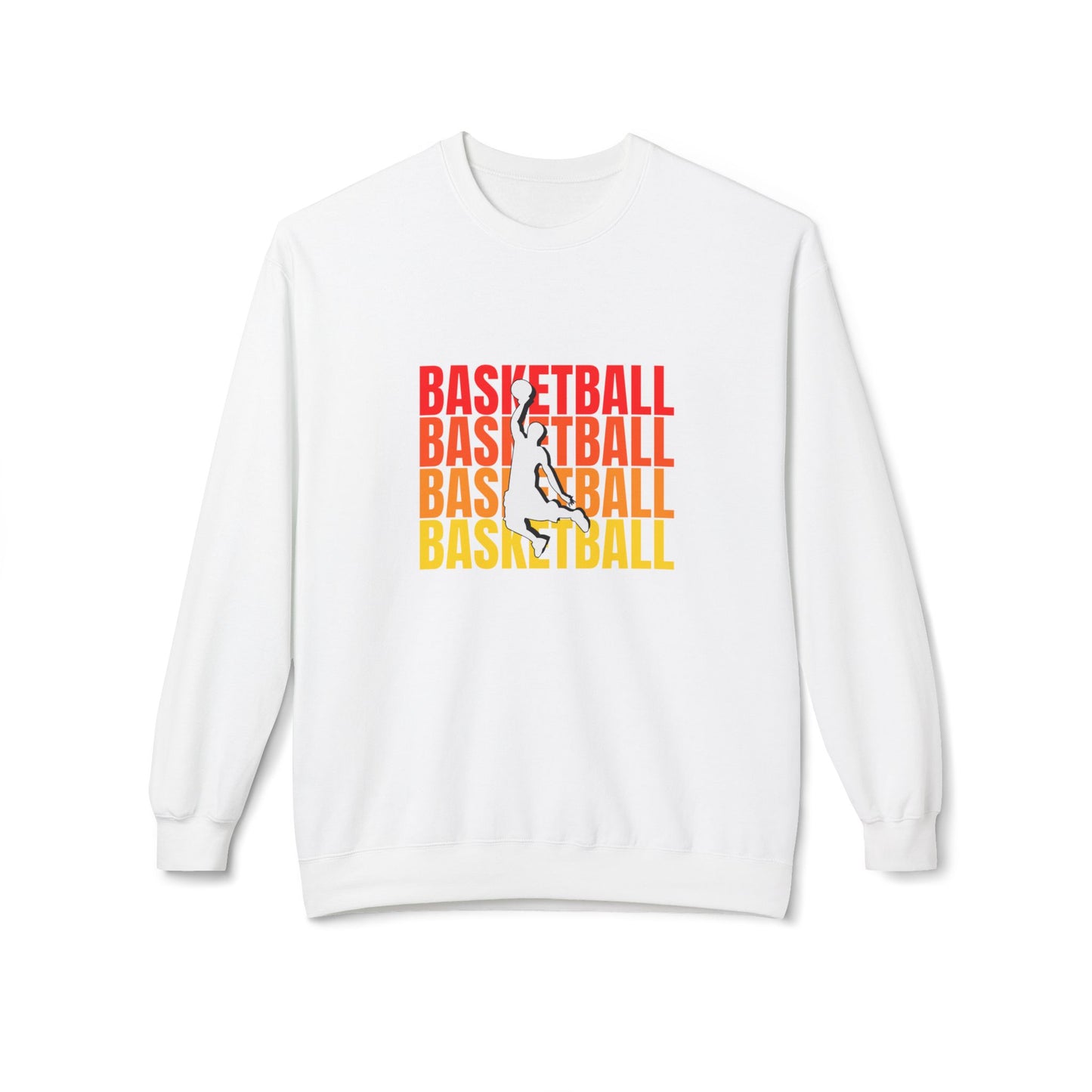 Basketball - Unisex Midweight Softstyle Fleece Crewneck Sweatshirt - 10678