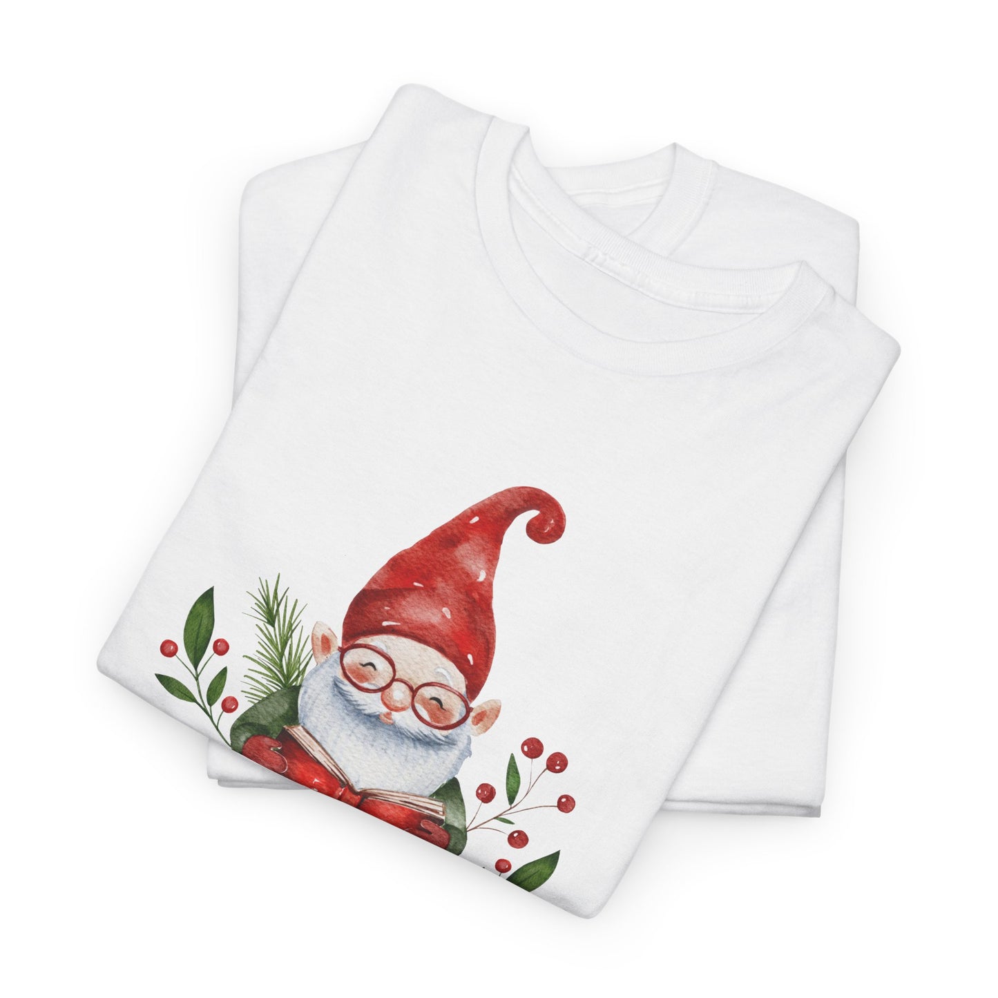 Gnome, Bookmas - Unisex Heavy Cotton Tee - 10771