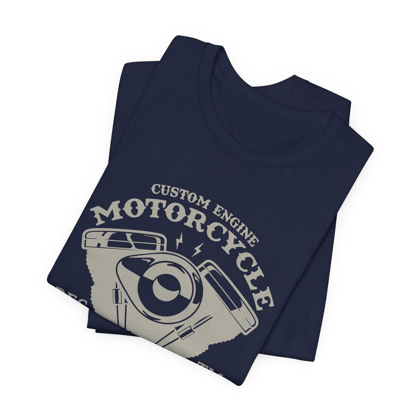 Custom Engine Motorcycle - Unisex Jersey Short Sleeve Tee - 13298
