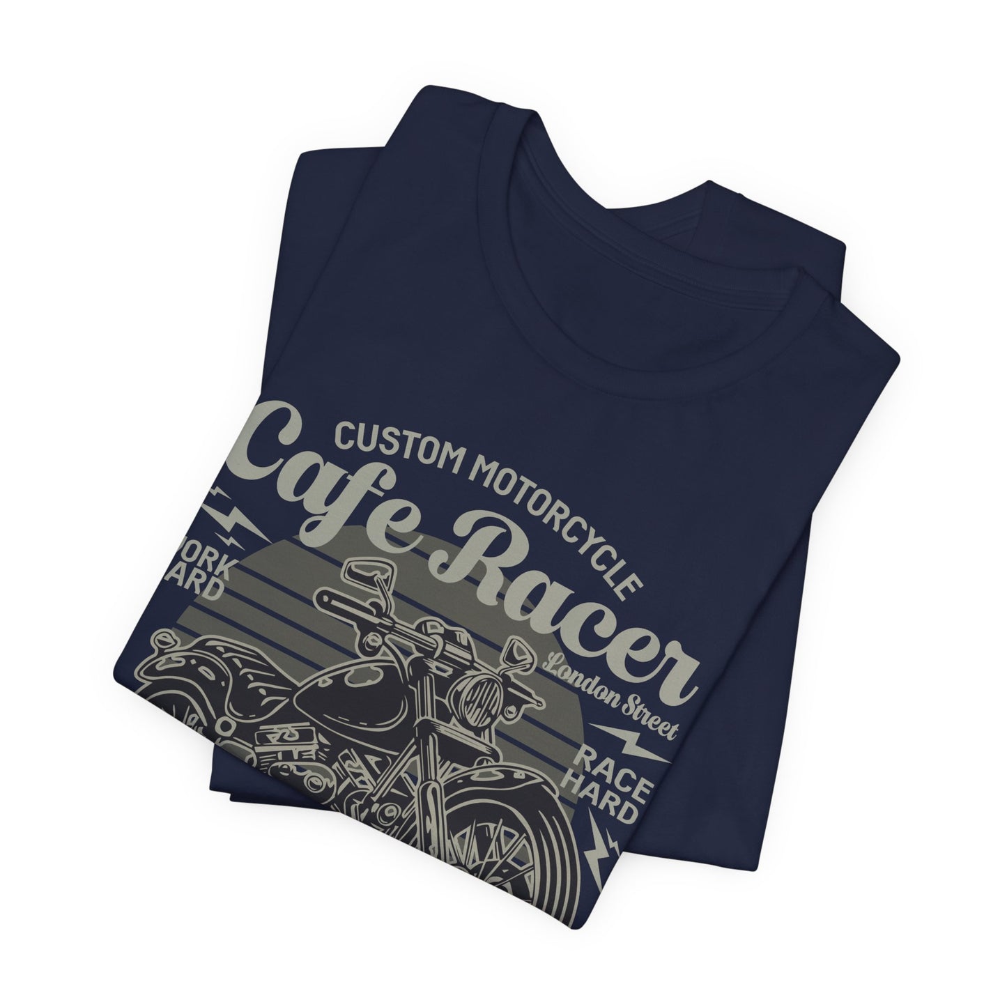 Custom Motorcycle, Cafe Racer - Unisex Jersey Short Sleeve Tee - 13295