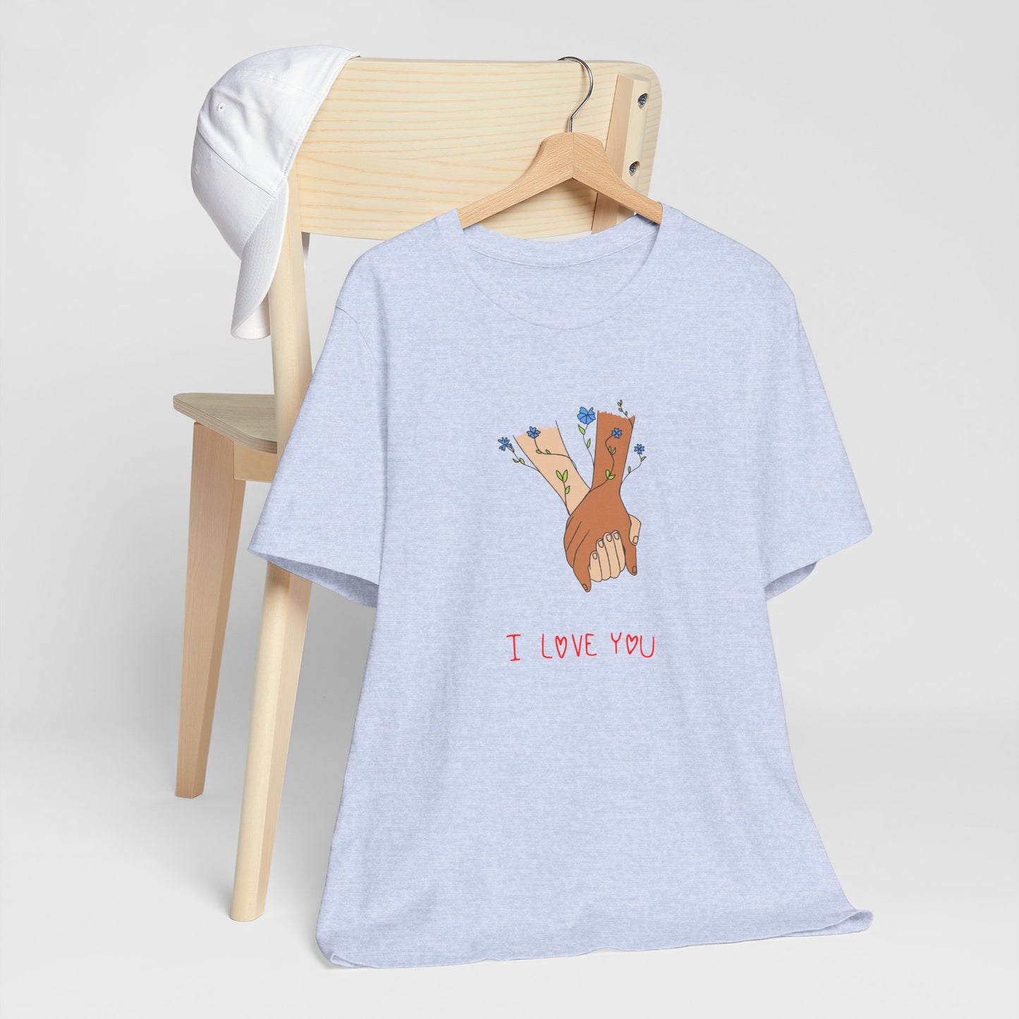 Holding Hands, I Love You - Unisex Jersey Short Sleeve Tee - 11406